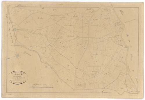 Boussais - FRAD079_CADASTRE_NAPOLEONIEN Section B3 dite du Bourg 