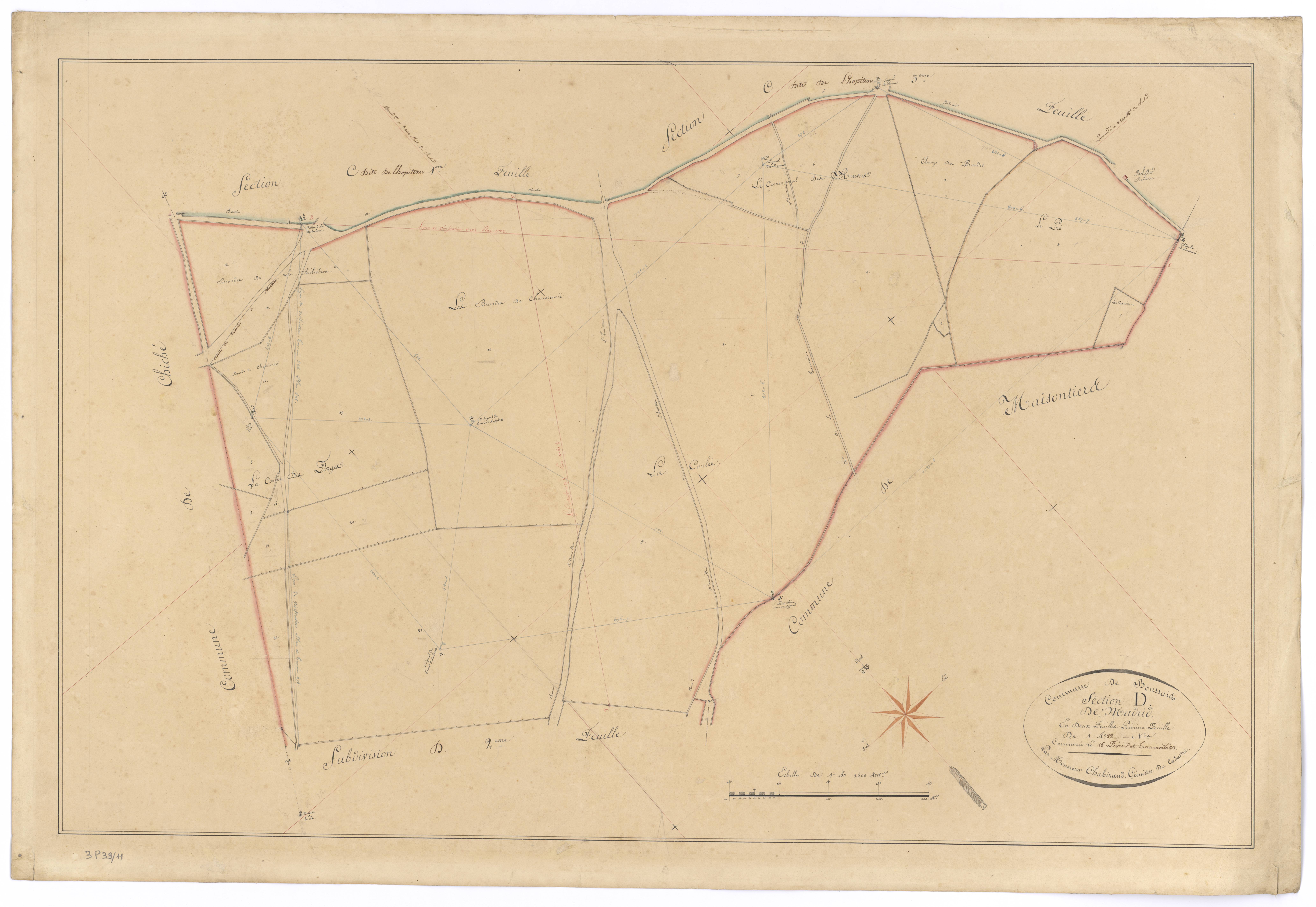 Boussais - FRAD079_CADASTRE_NAPOLEONIEN Section D1 dite de Madrid 