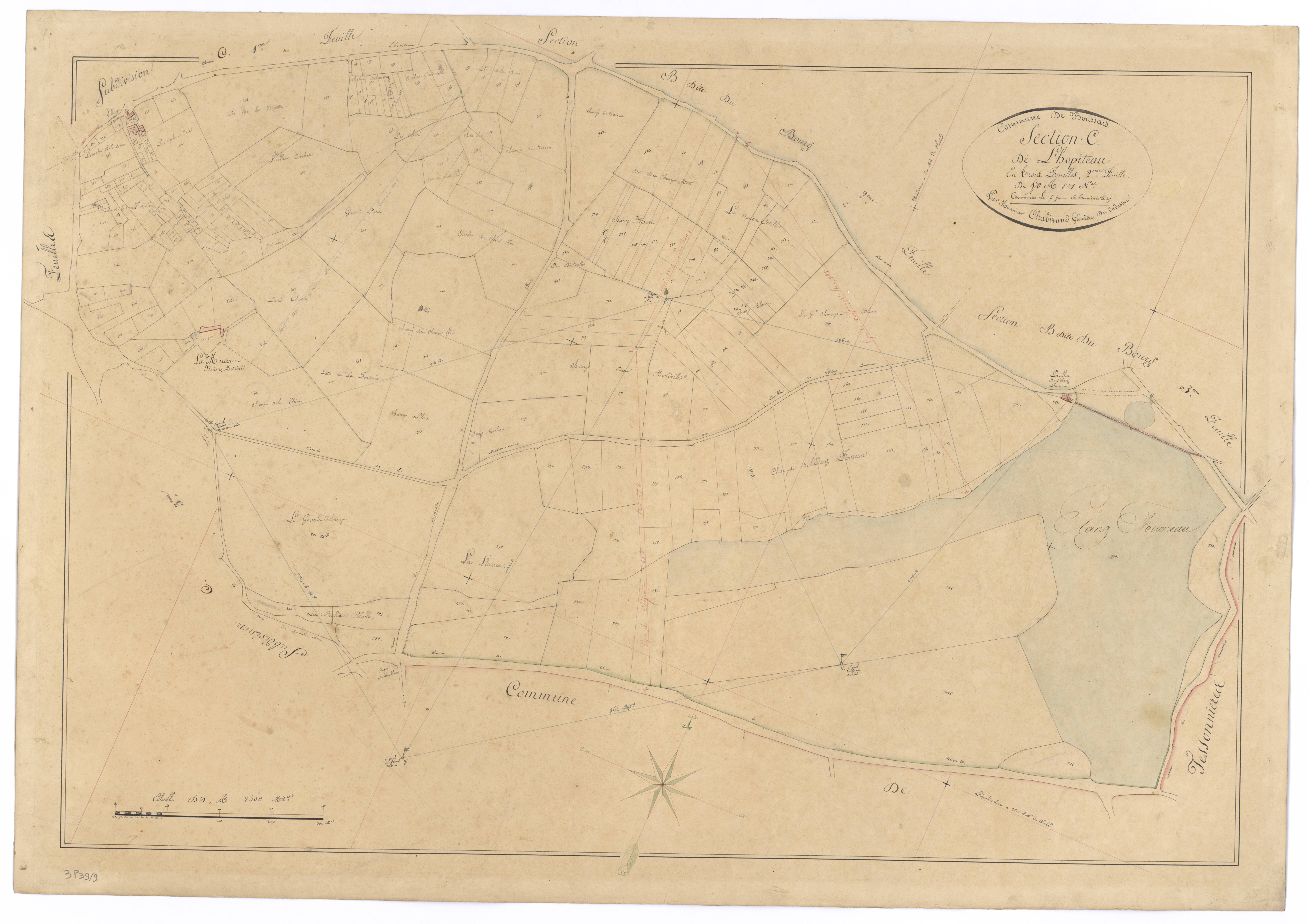 Boussais - FRAD079_CADASTRE_NAPOLEONIEN Section C2 dite de l'Hopiteau 