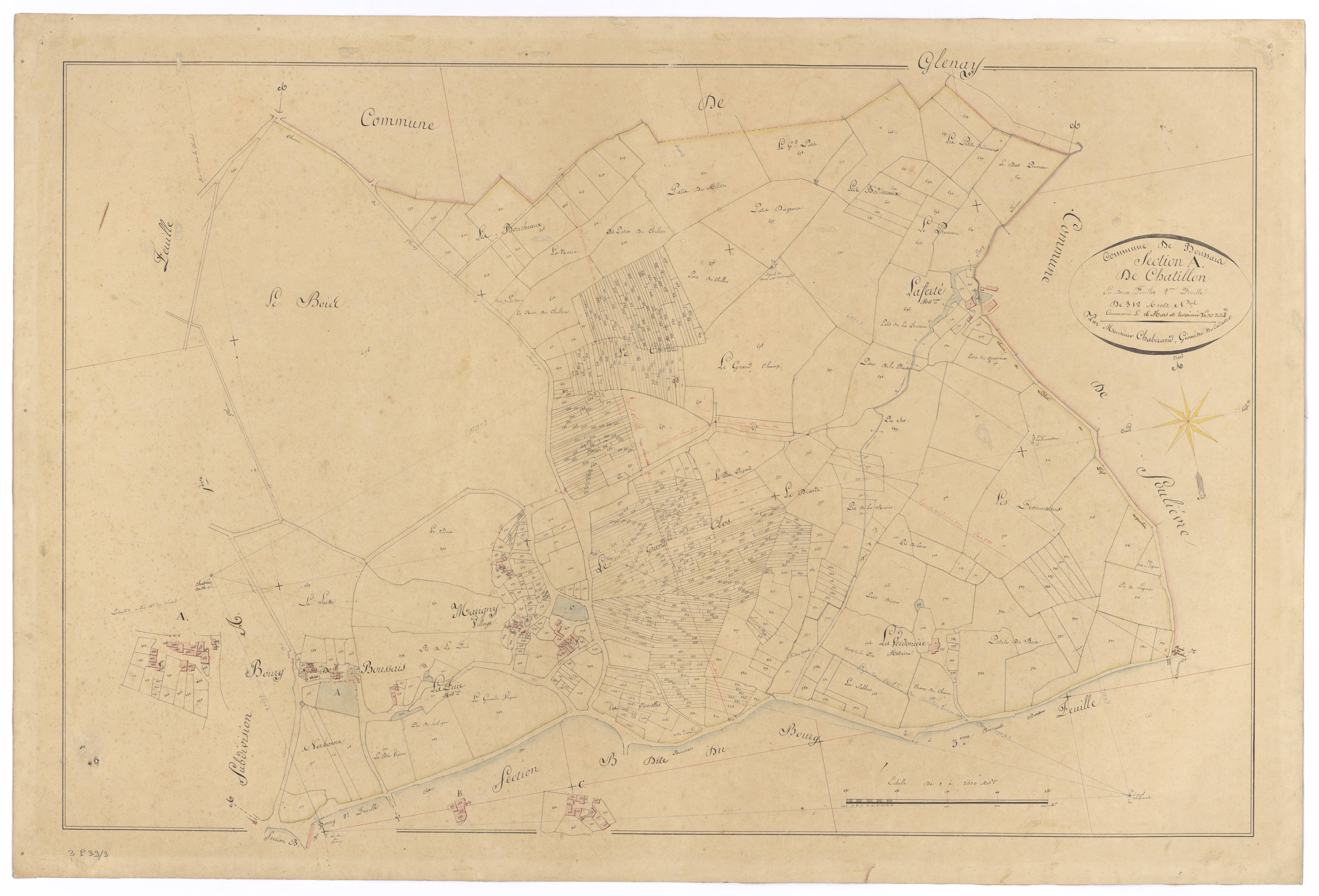 Boussais - FRAD079_CADASTRE_NAPOLEONIEN Section A2 dite de Chatillon 
