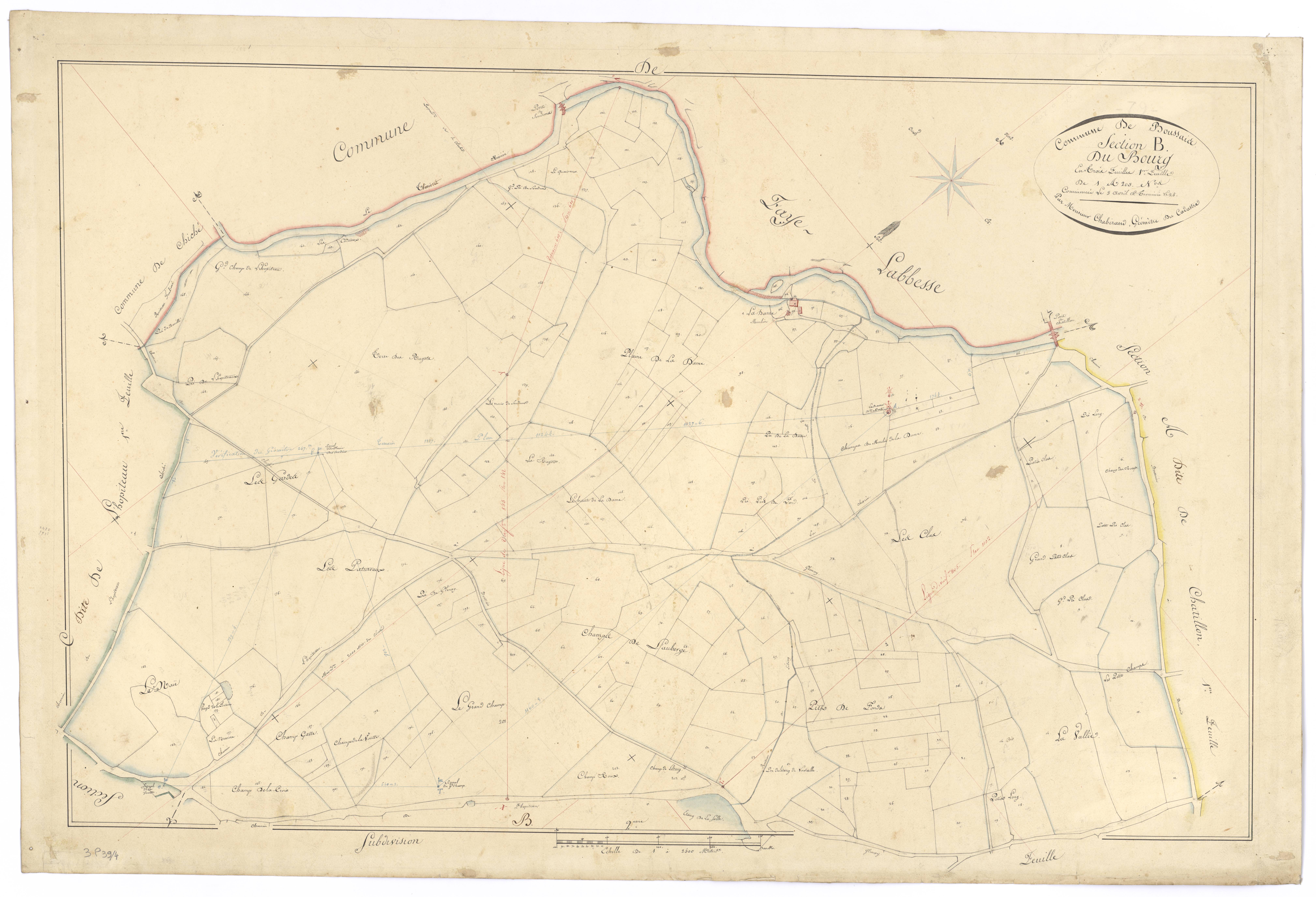 Boussais - FRAD079_CADASTRE_NAPOLEONIEN Section B1 dite du Bourg 