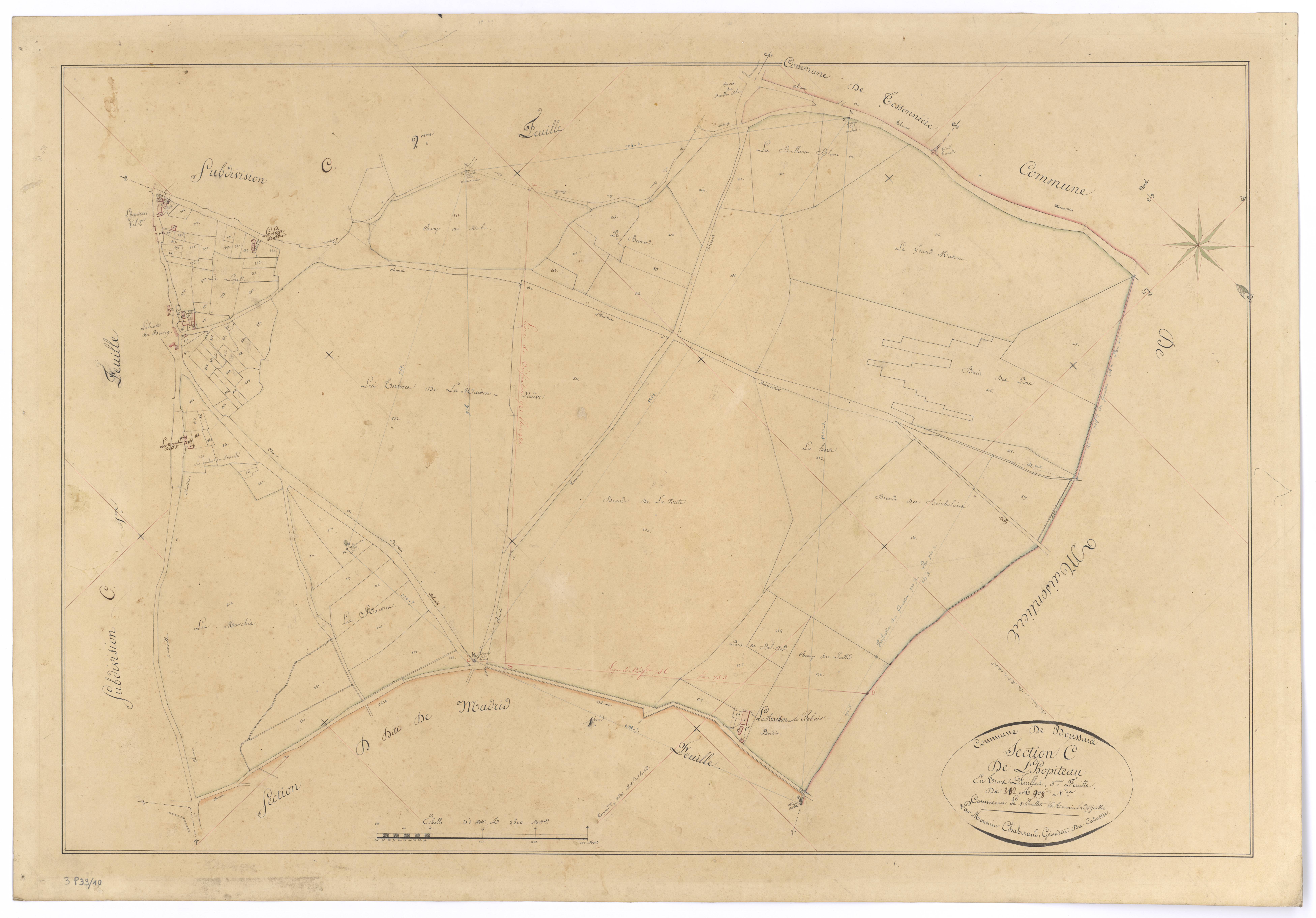 Boussais - FRAD079_CADASTRE_NAPOLEONIEN Section C3 dite de l'Hopiteau 