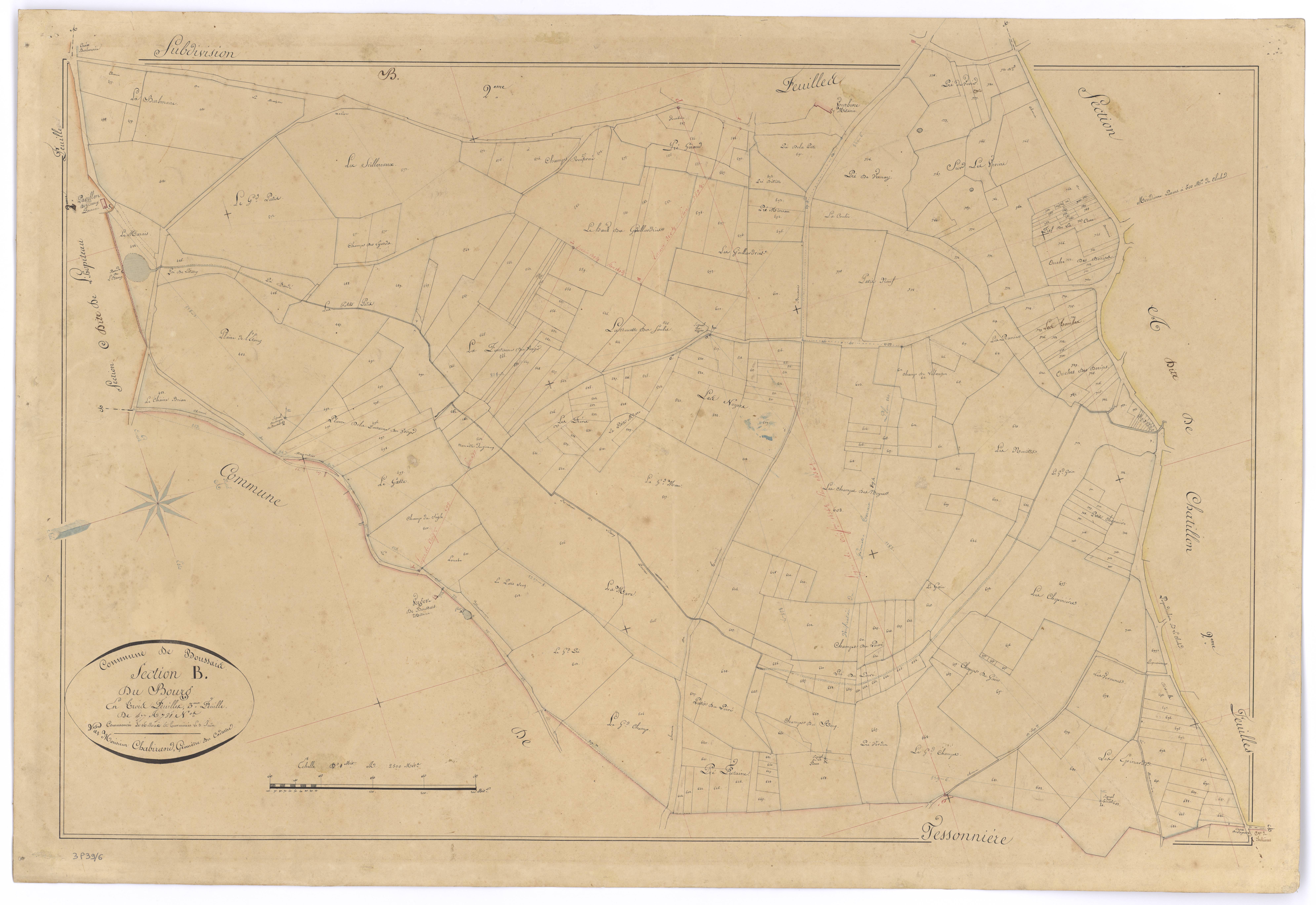 Boussais - FRAD079_CADASTRE_NAPOLEONIEN Section B3 dite du Bourg 