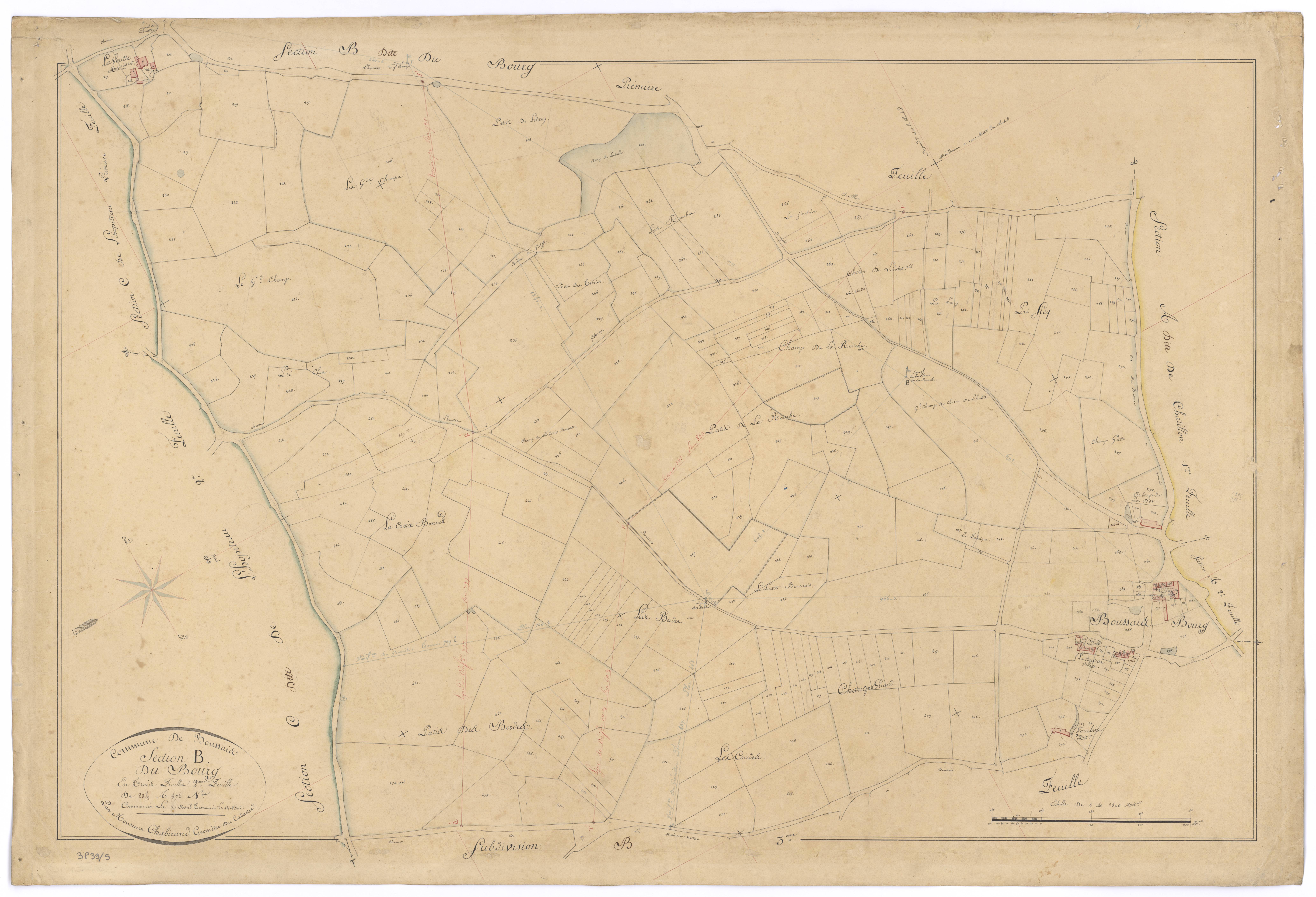 Boussais - FRAD079_CADASTRE_NAPOLEONIEN Section B2 dite du Bourg 