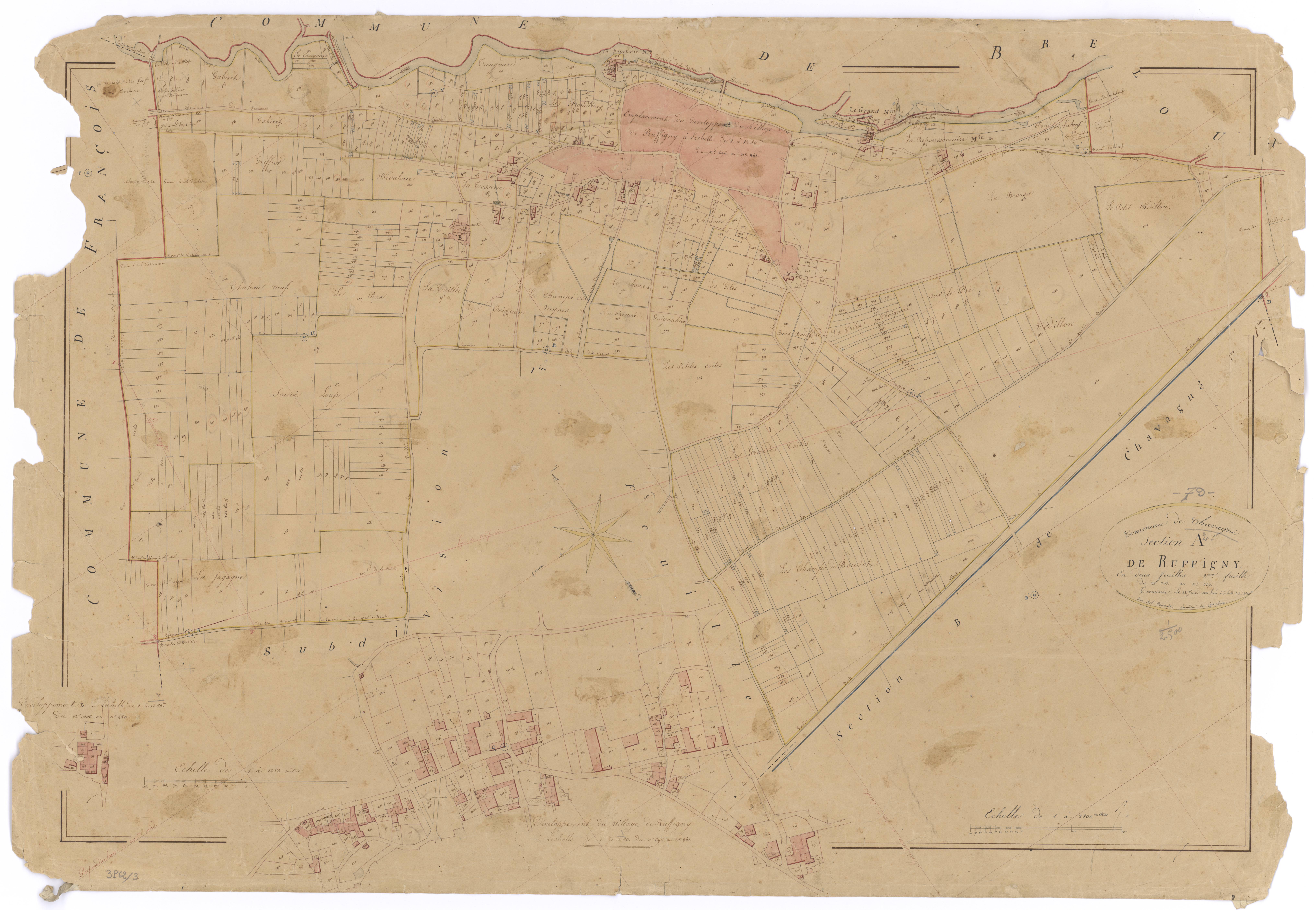 La Crèche - FRAD079_CADASTRE_NAPOLEONIEN Section A2 dite de Ruffigny 
