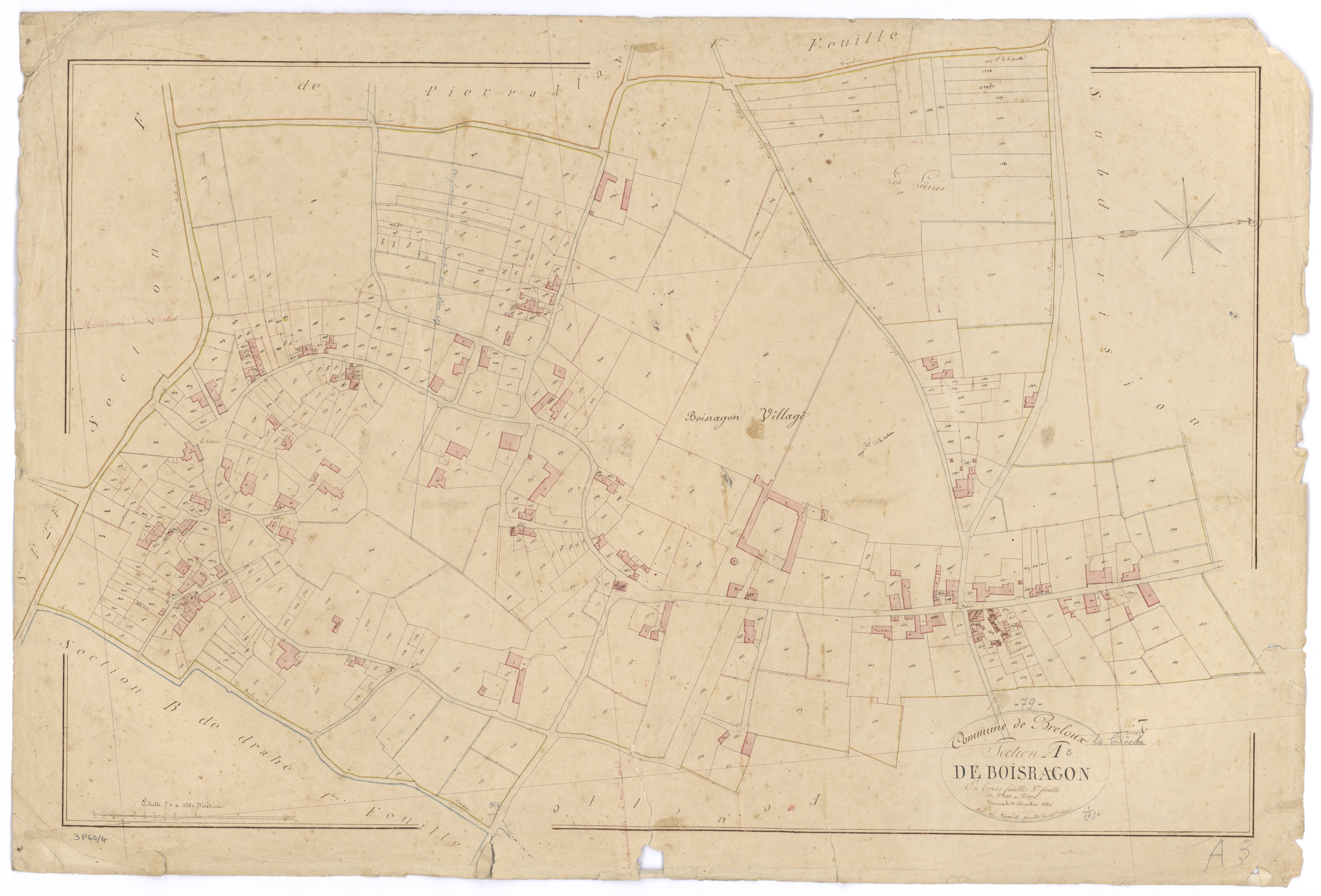 La Crèche - FRAD079_CADASTRE_NAPOLEONIEN Section A3 dite de Boisragon 
