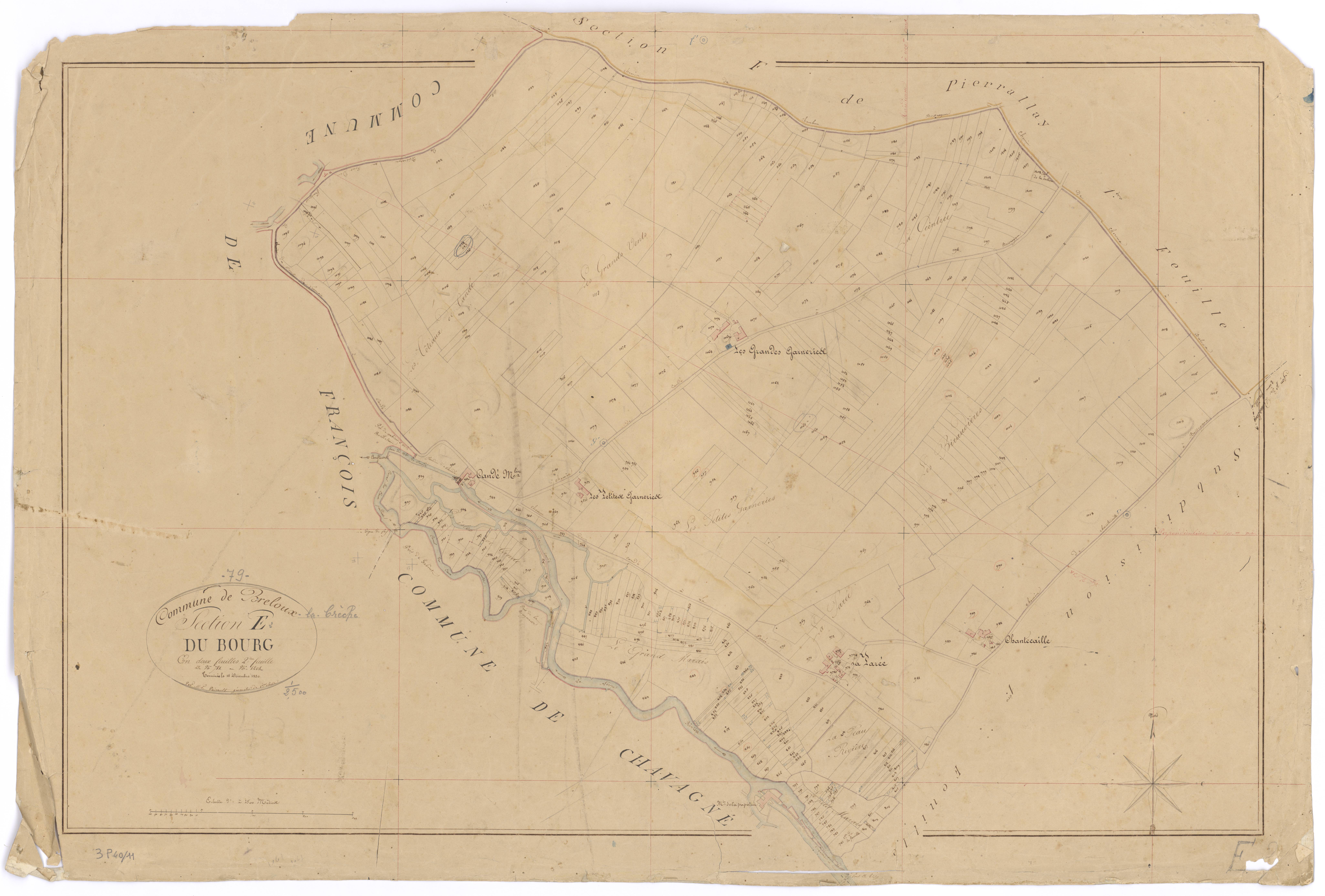 La Crèche - FRAD079_CADASTRE_NAPOLEONIEN Section E2 dite du Bourg 