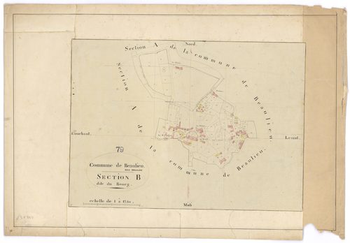 Bressuire - FRAD079_CADASTRE_NAPOLEONIEN Section B dite du Bourg 
