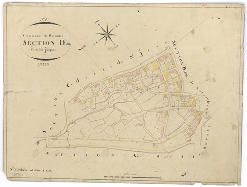 Bressuire - FRAD079_CADASTRE_NAPOLEONIEN Section D dite de Saint-Jacques 