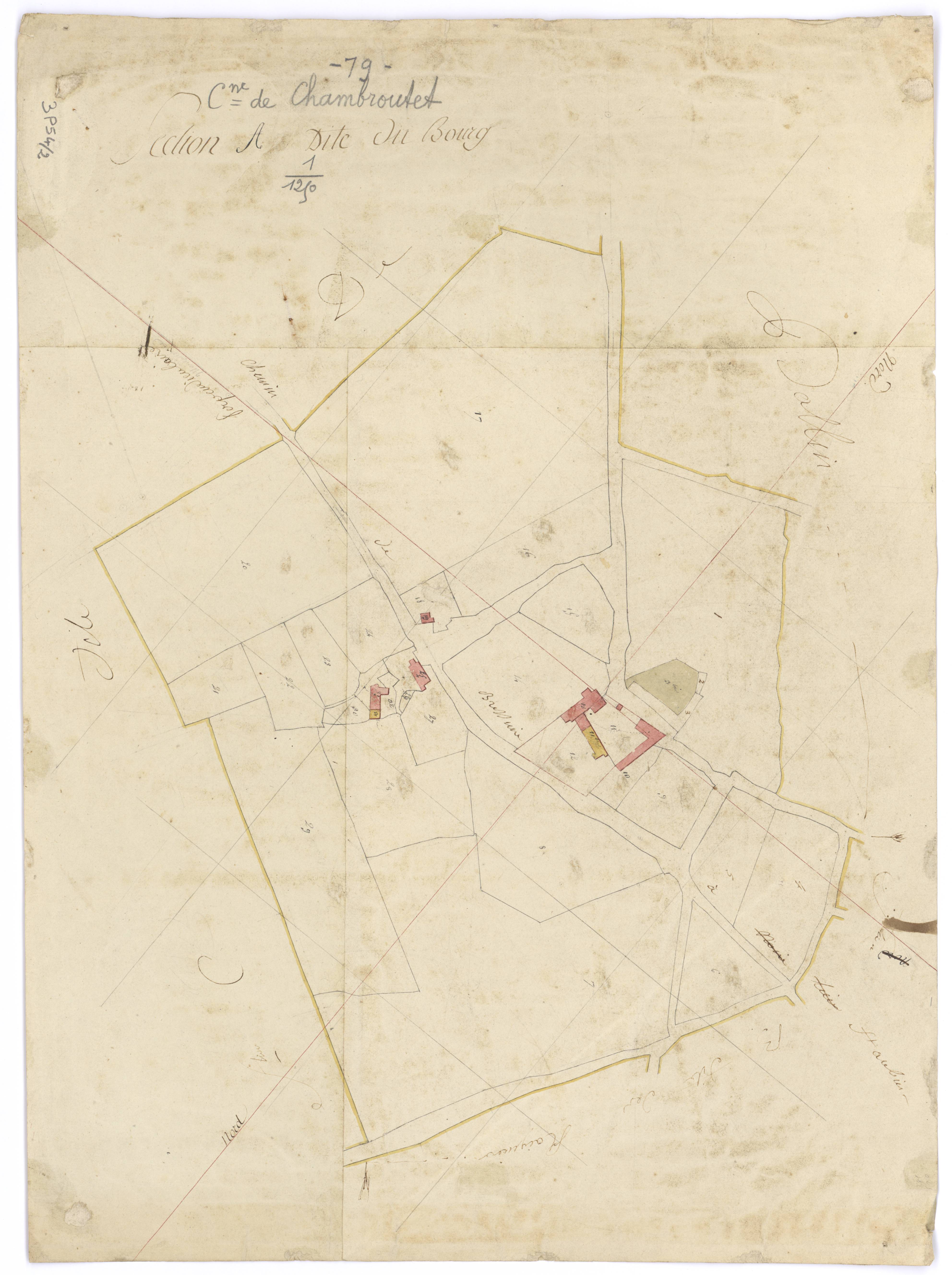 Bressuire - FRAD079_CADASTRE_NAPOLEONIEN Section A dite du Bourg 
