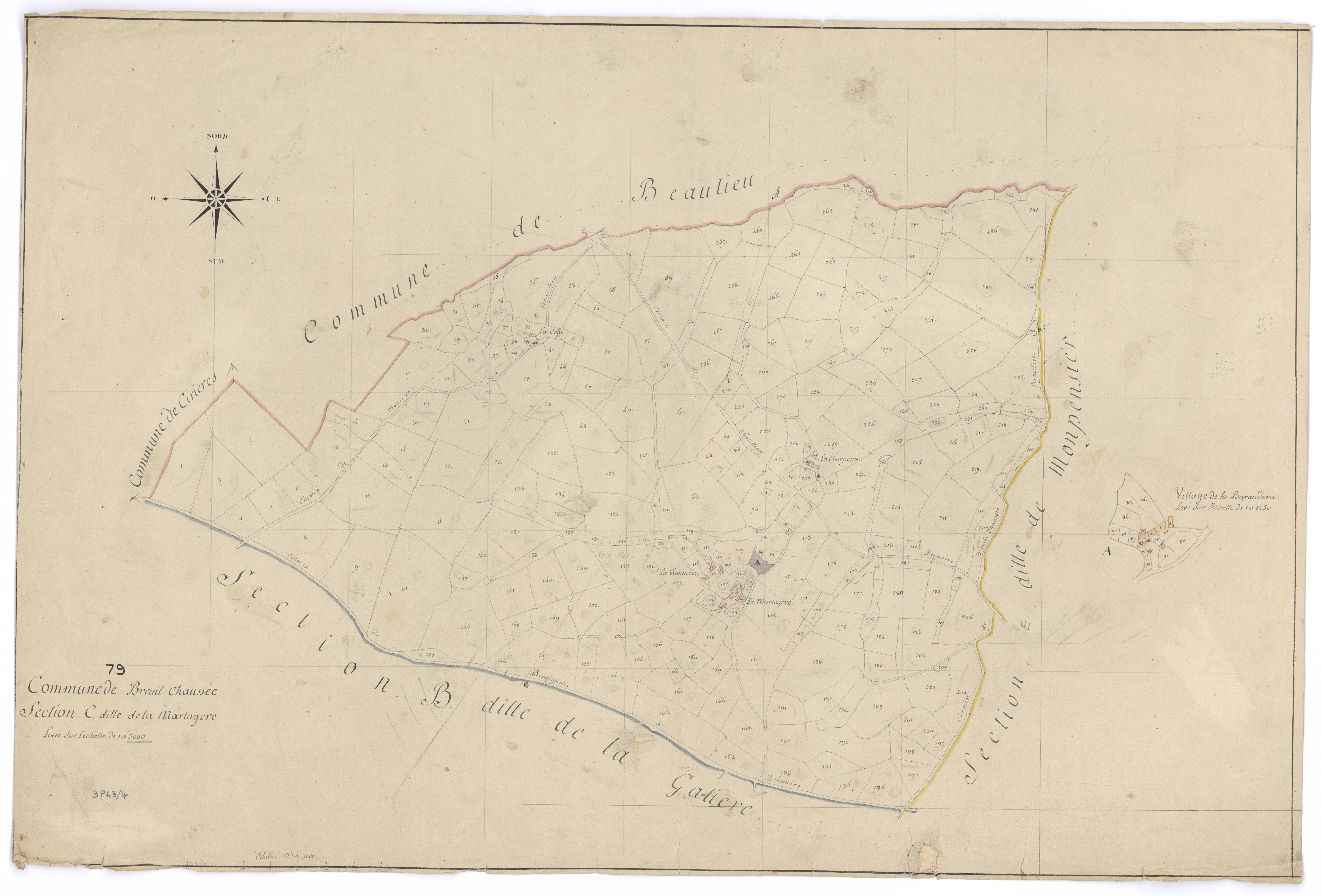 Bressuire - FRAD079_CADASTRE_NAPOLEONIEN Section C dite de la Marlogère 