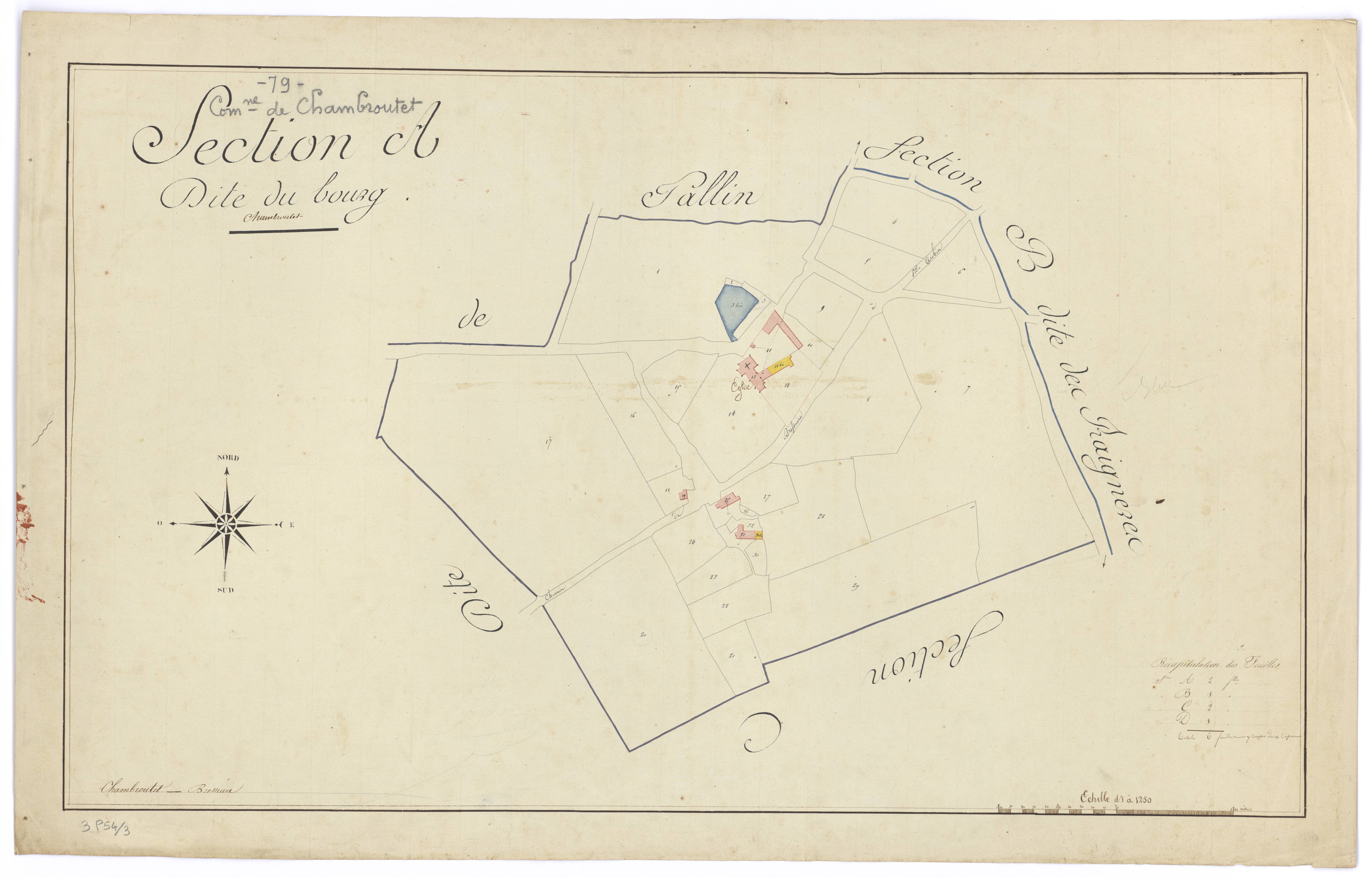 Bressuire - FRAD079_CADASTRE_NAPOLEONIEN Section A dite du Bourg 