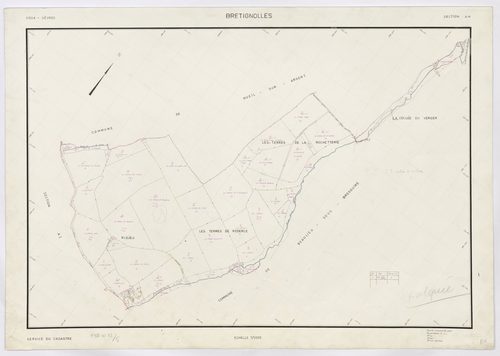 Bretignolles - FRAD079_CADASTRE_RECENT Section AH 