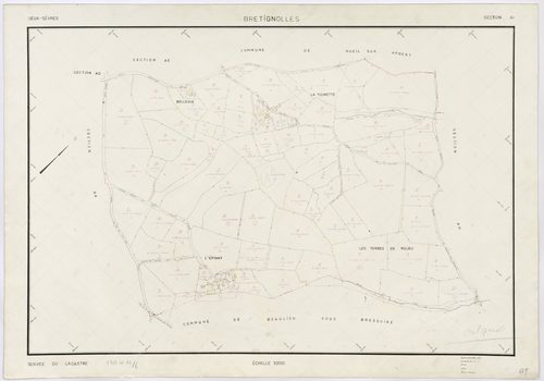 Bretignolles - FRAD079_CADASTRE_RECENT Section AI 