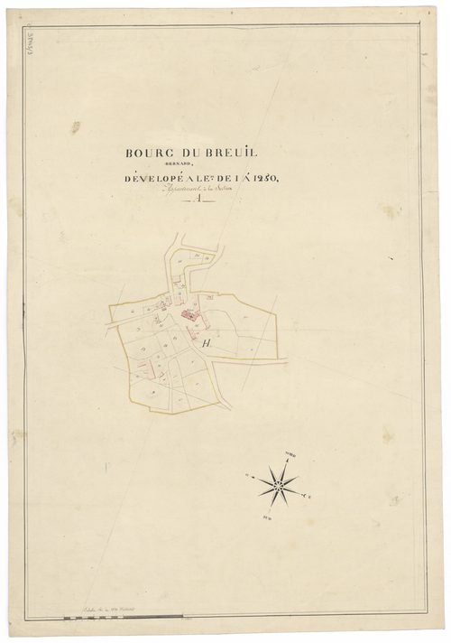 Le Breuil-Bernard - FRAD079_CADASTRE_NAPOLEONIEN Développement de la section A 