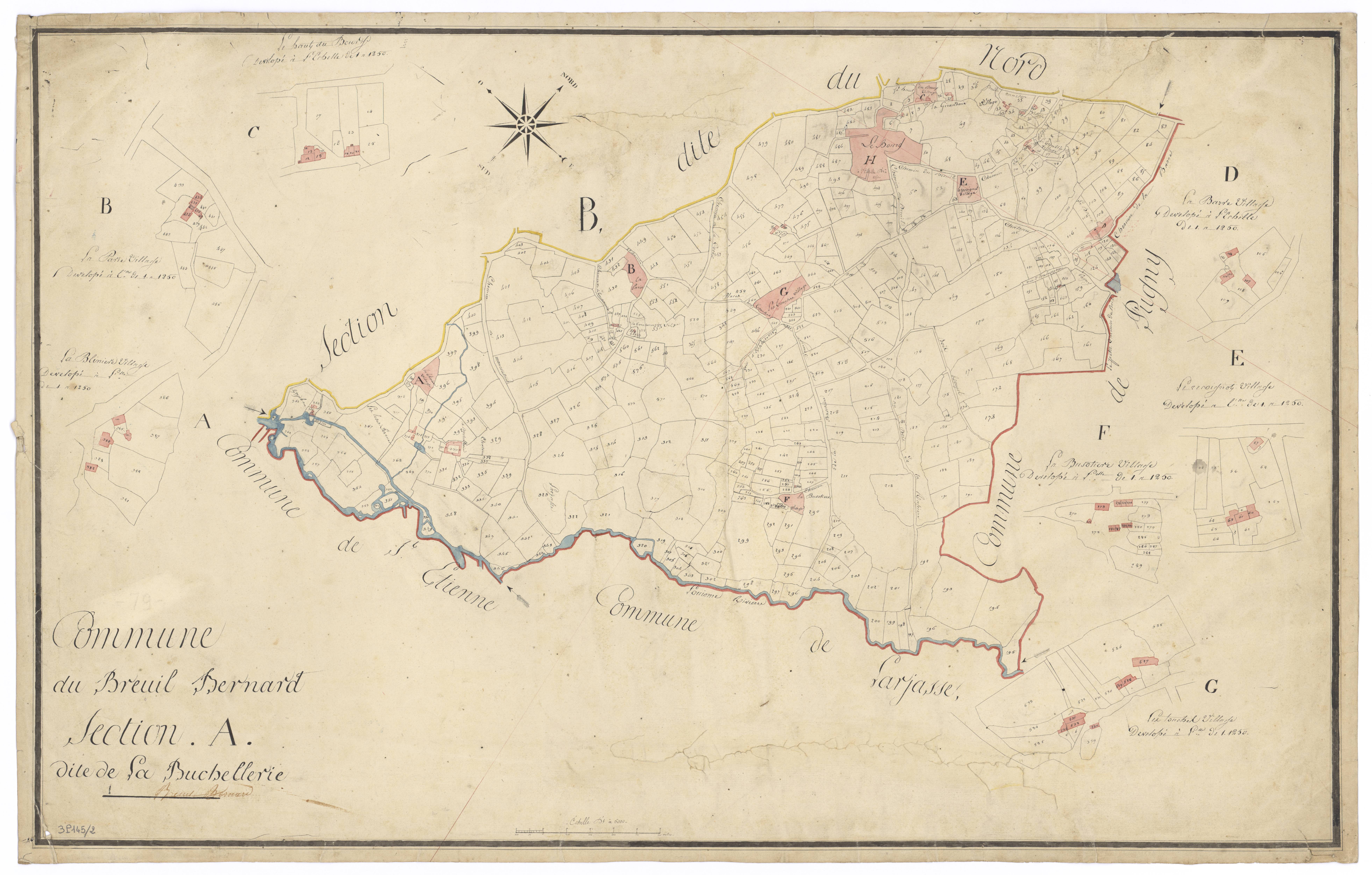 Le Breuil-Bernard - FRAD079_CADASTRE_NAPOLEONIEN Section A dite de la Buchellerie 