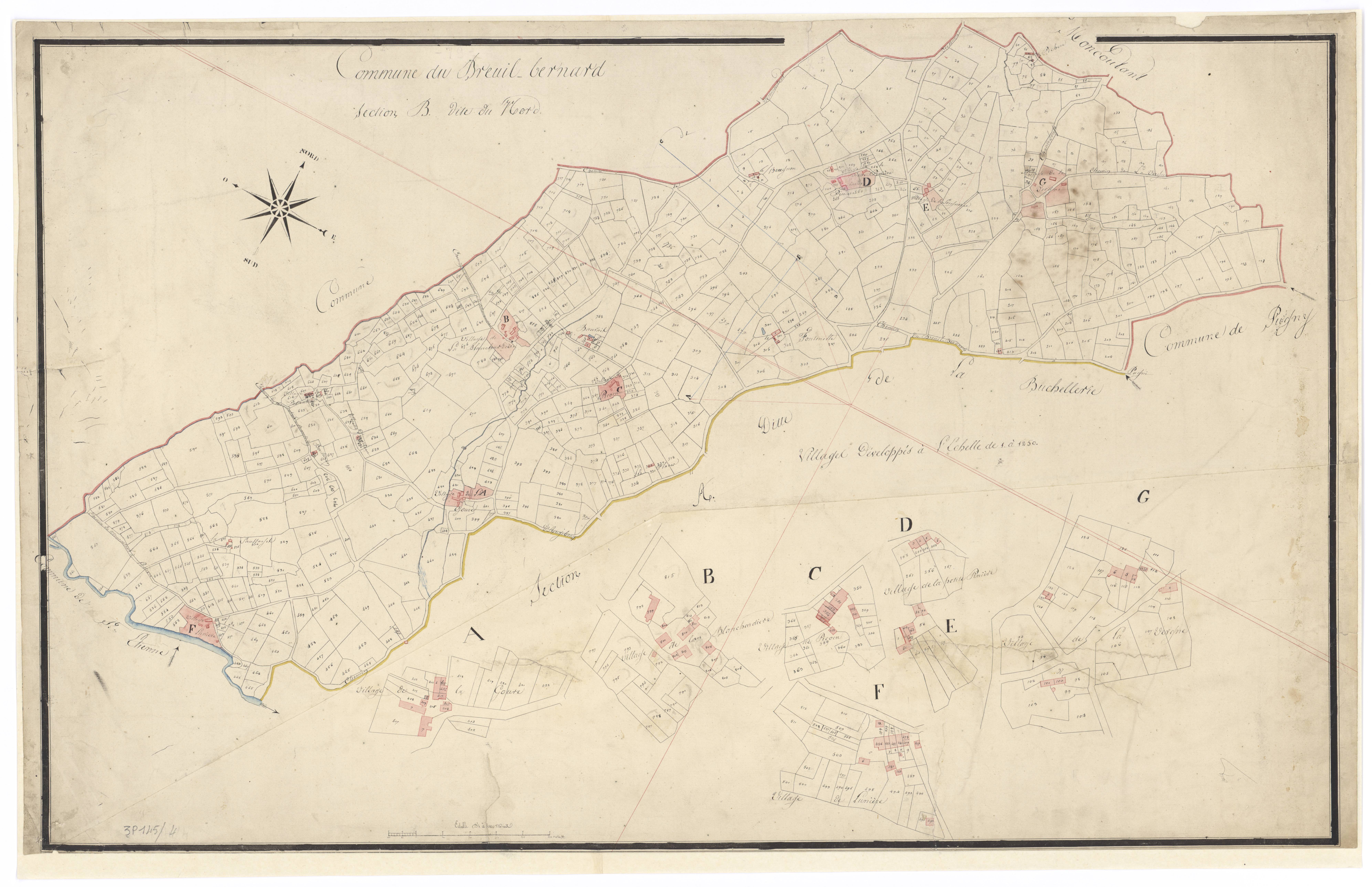 Le Breuil-Bernard - FRAD079_CADASTRE_NAPOLEONIEN Section B dite du Nord 
