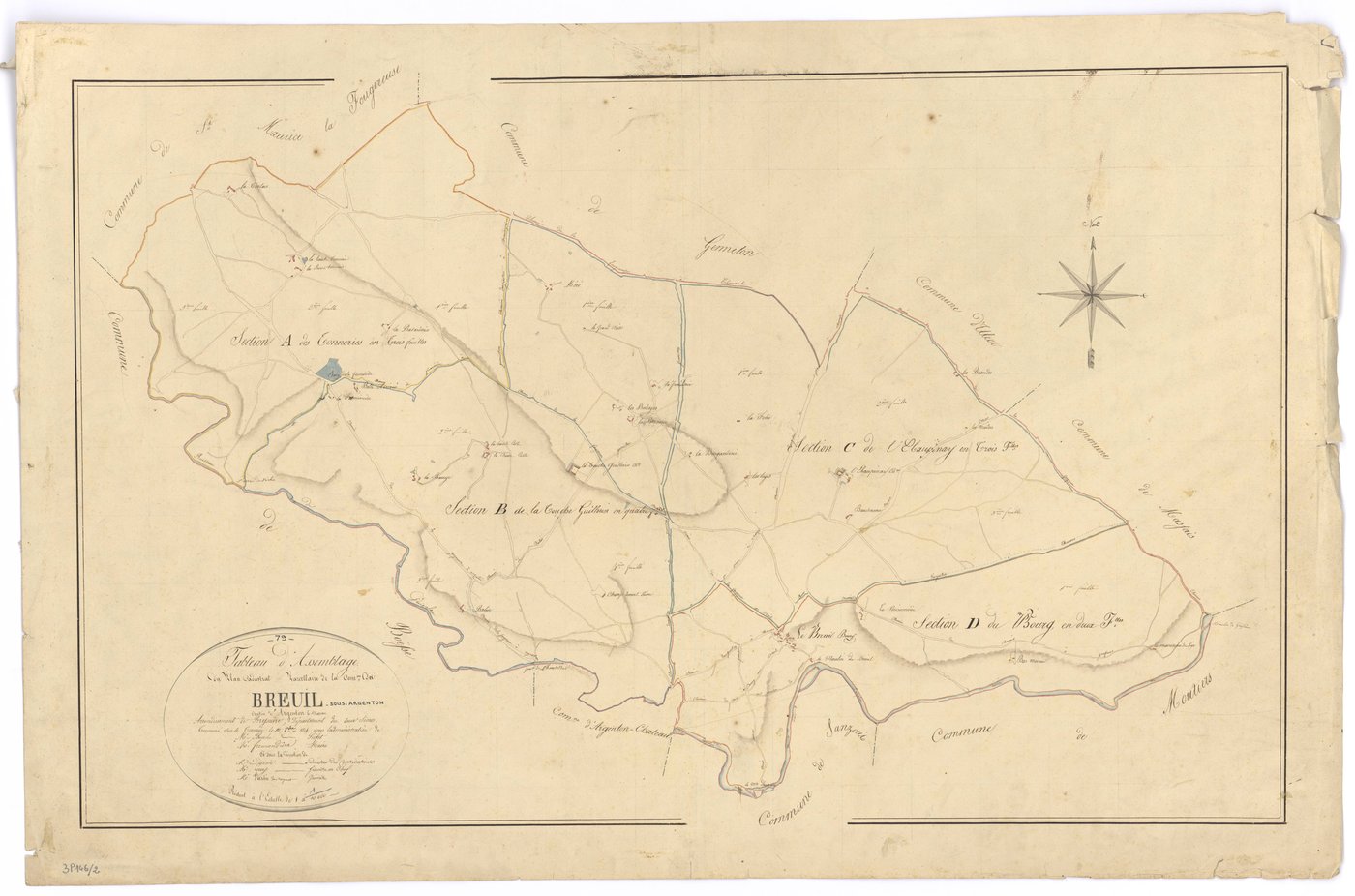 Le Breuil-sous-Argenton - FRAD079_CADASTRE_NAPOLEONIEN Tableau d'assemblage 