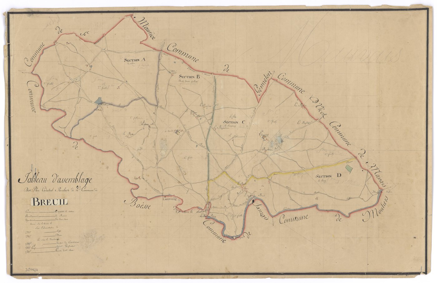 Le Breuil-sous-Argenton - FRAD079_CADASTRE_NAPOLEONIEN Tableau d'assemblage 