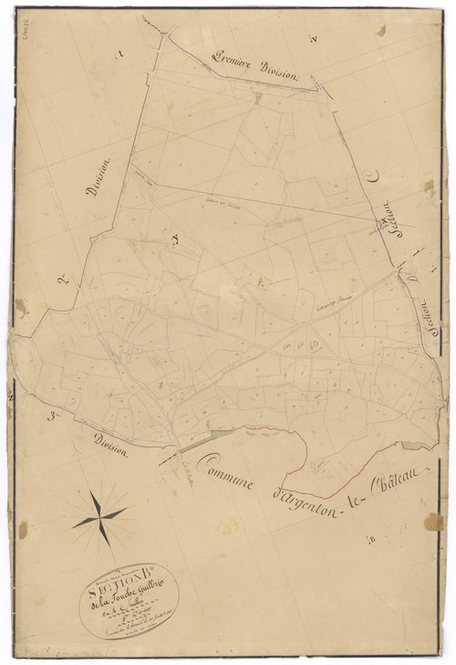 Le Breuil-sous-Argenton - FRAD079_CADASTRE_NAPOLEONIEN Section B4 dite de la Touche Guillerin 