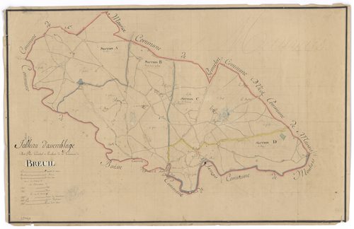 Le Breuil-sous-Argenton - FRAD079_CADASTRE_NAPOLEONIEN Tableau d'assemblage 