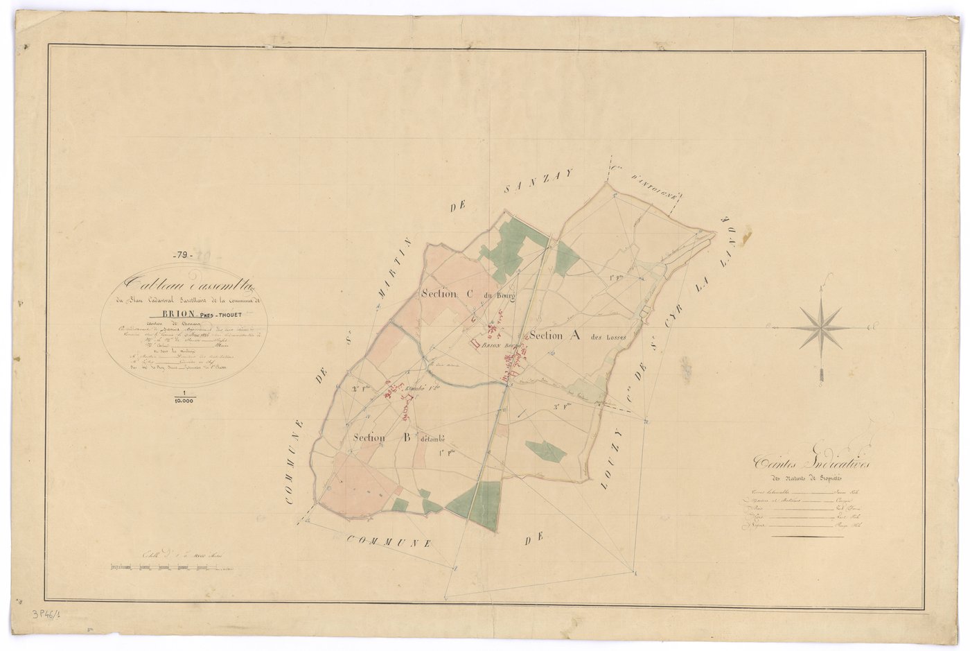 Brion-près-Thouet - FRAD079_CADASTRE_NAPOLEONIEN Tableau d'assemblage 