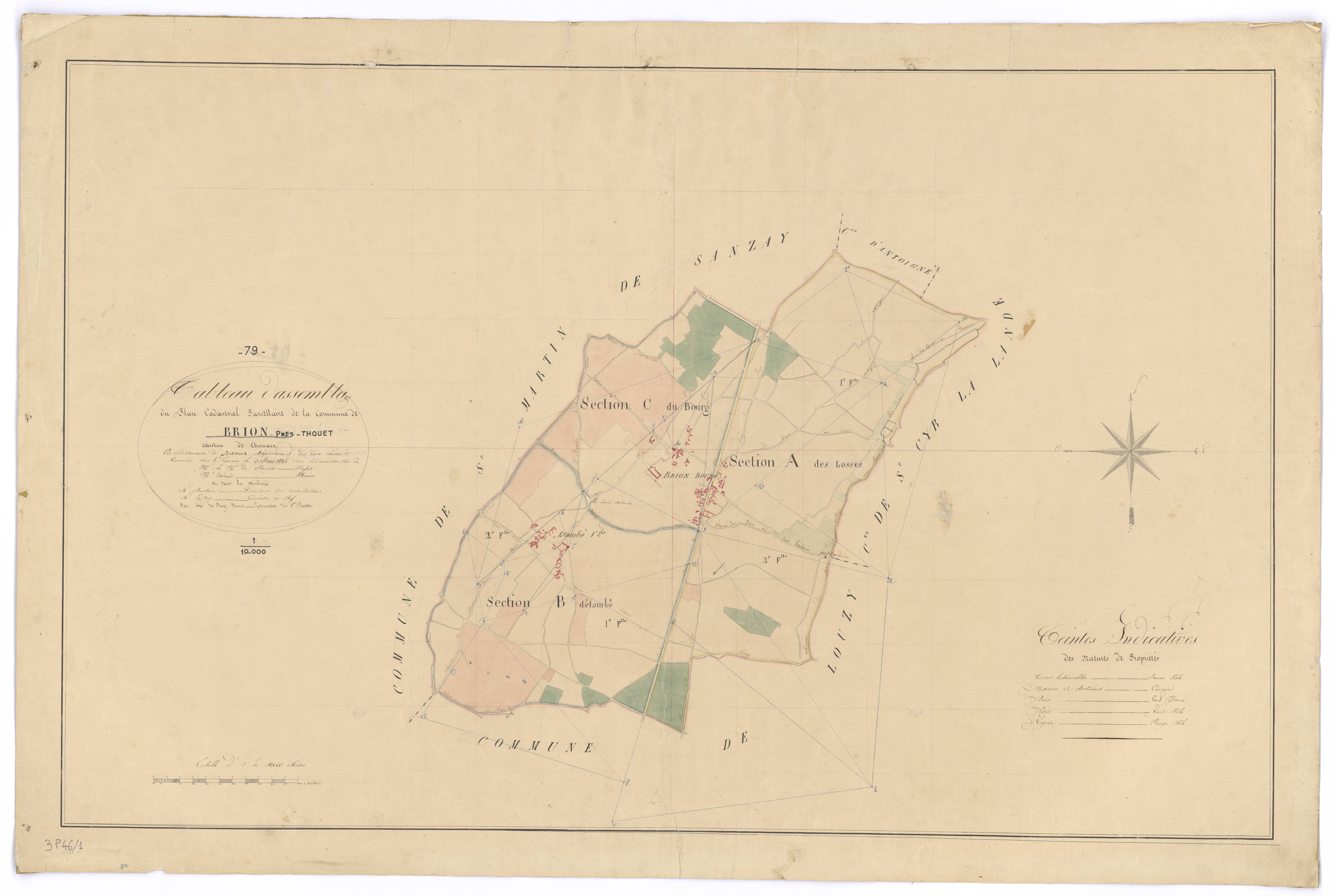 Brion-près-Thouet - FRAD079_CADASTRE_NAPOLEONIEN Tableau d'assemblage 