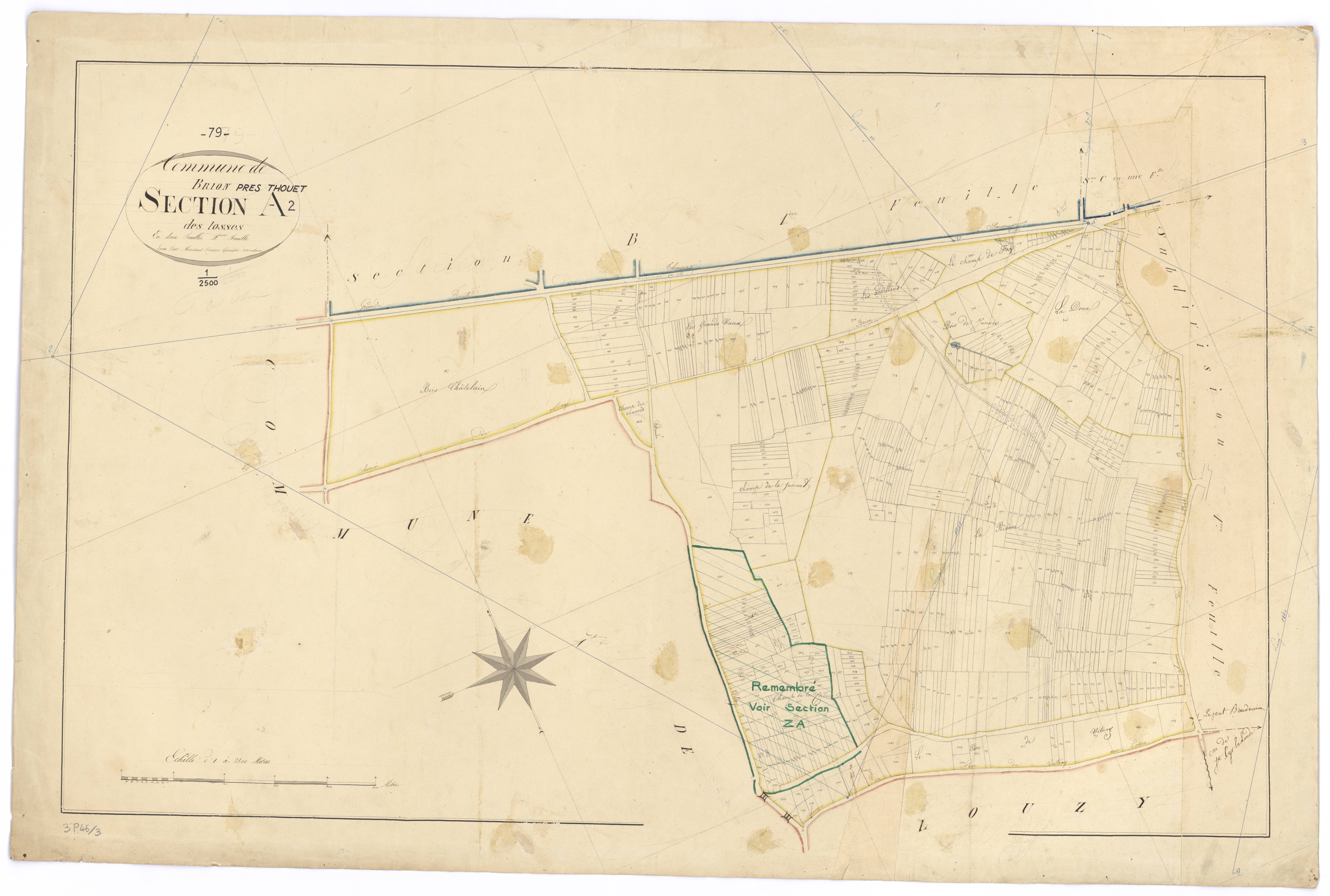 Brion-près-Thouet - FRAD079_CADASTRE_NAPOLEONIEN Section A2 dite des Losses
