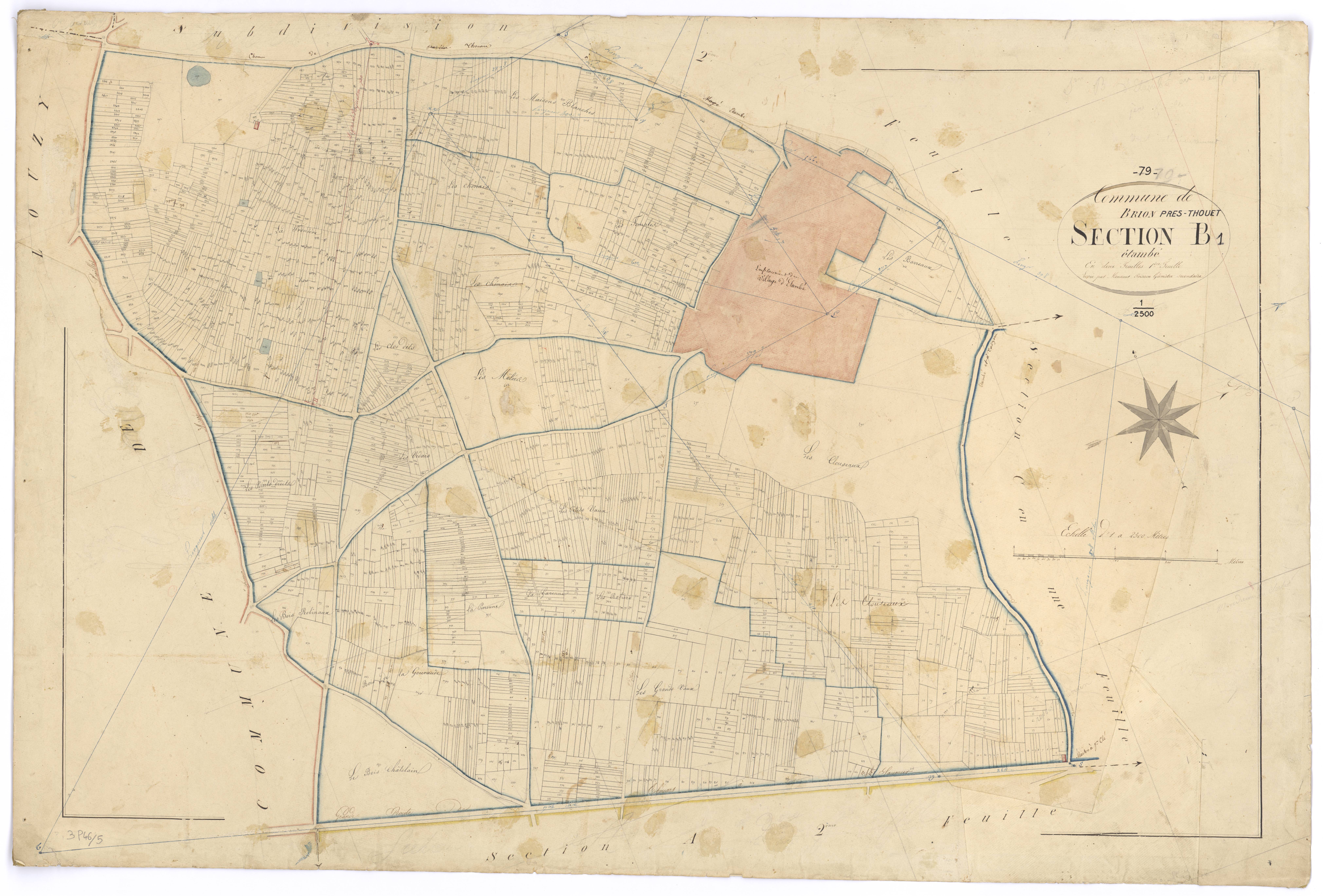 Brion-près-Thouet - FRAD079_CADASTRE_NAPOLEONIEN Section B1dite d' Etambé