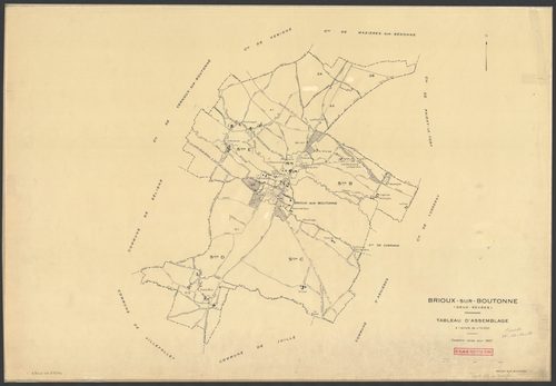 Brioux-sur-Boutonne - FRAD079_CADASTRE_RECENT Tableau d'assemblage 