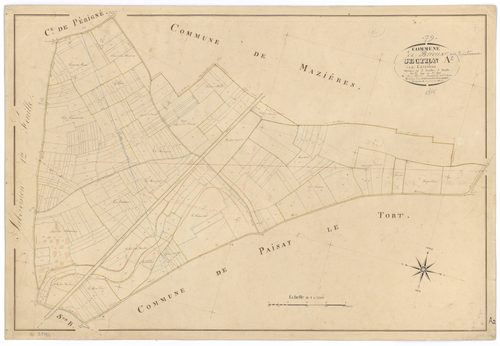 Brioux-sur-Boutonne - FRAD079_CADASTRE_NAPOLEONIEN Section A2 dite des Carrières 
