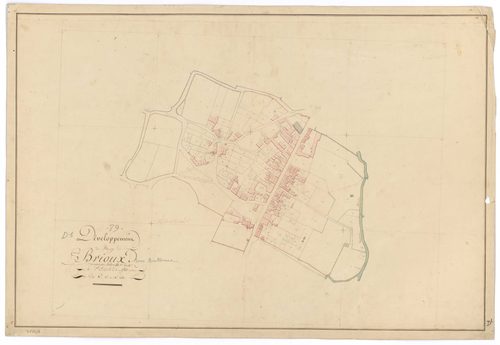 Brioux-sur-Boutonne - FRAD079_CADASTRE_NAPOLEONIEN Développement du Bourg de Brioux dépendant de la section D 