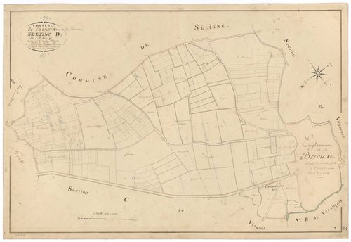 Brioux-sur-Boutonne - FRAD079_CADASTRE_NAPOLEONIEN Section D1 dite du Bourg 