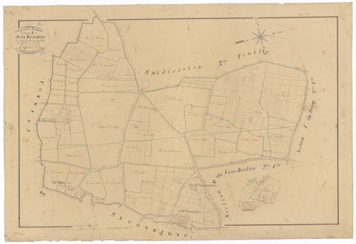 Brûlain - FRAD079_CADASTRE_NAPOLEONIEN Section E1 dite de la Bernière 