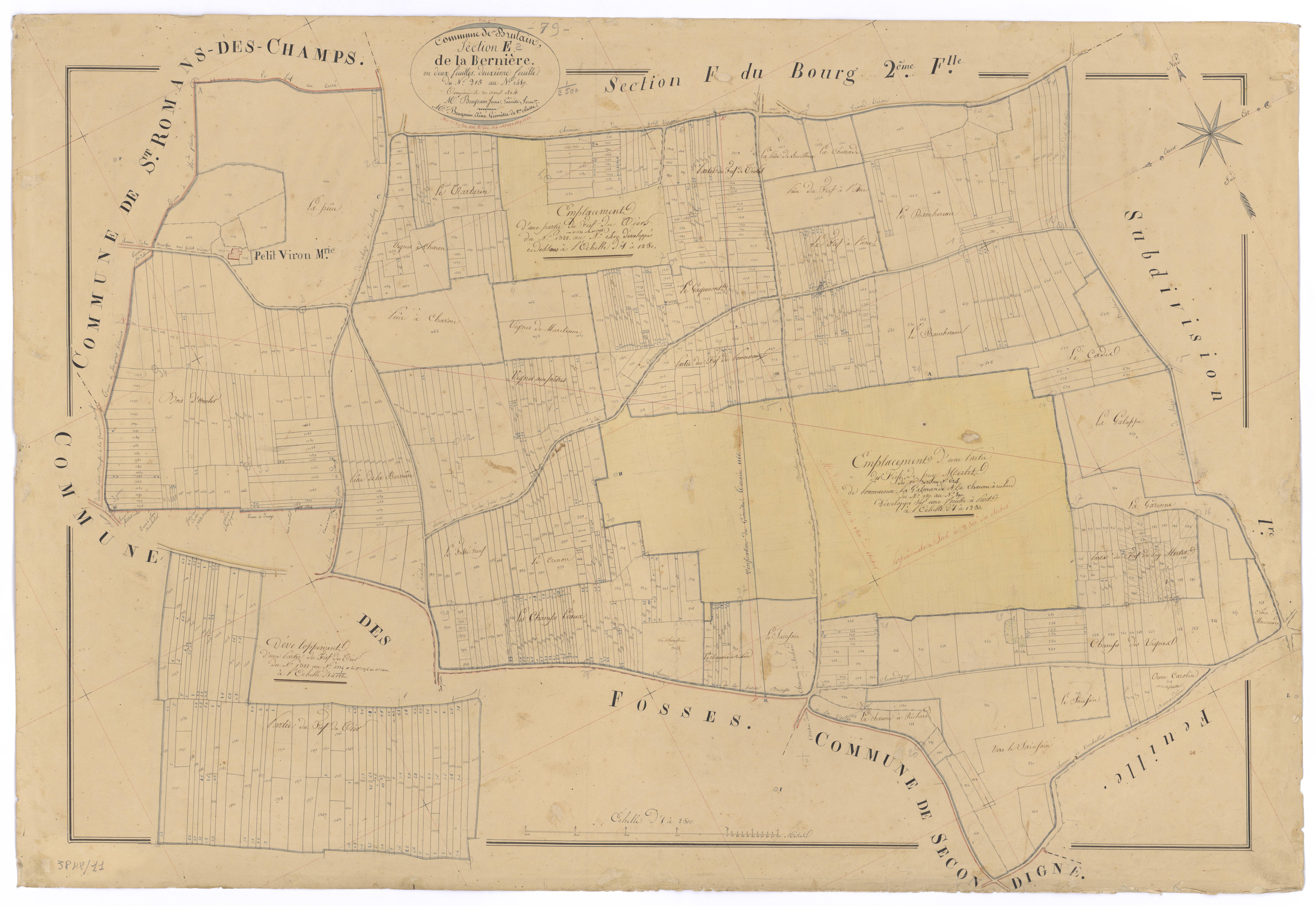 Brûlain - FRAD079_CADASTRE_NAPOLEONIEN Section E2 dite de la Bernière 