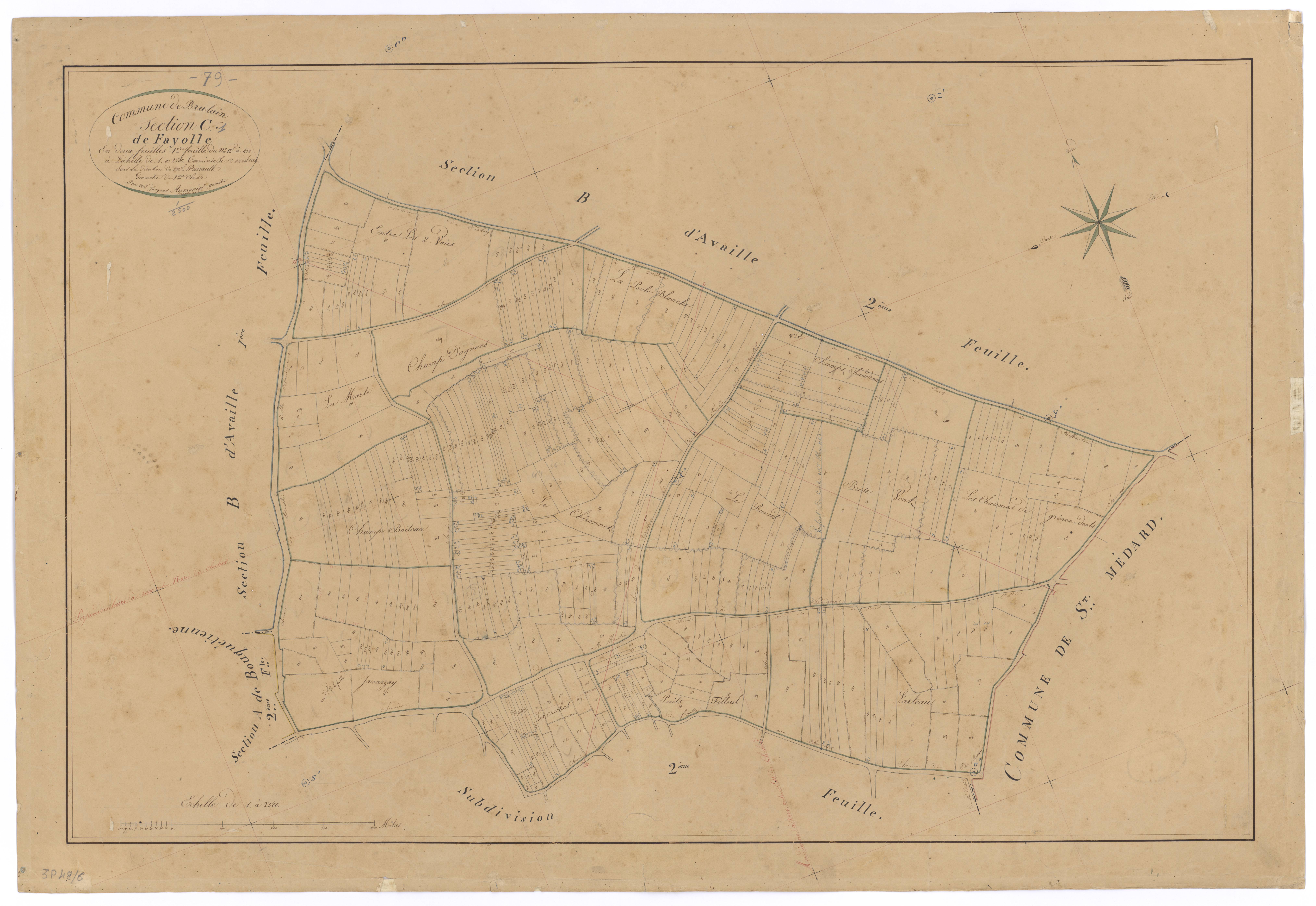 Brûlain - FRAD079_CADASTRE_NAPOLEONIEN Section C1 dite de Fayolle 