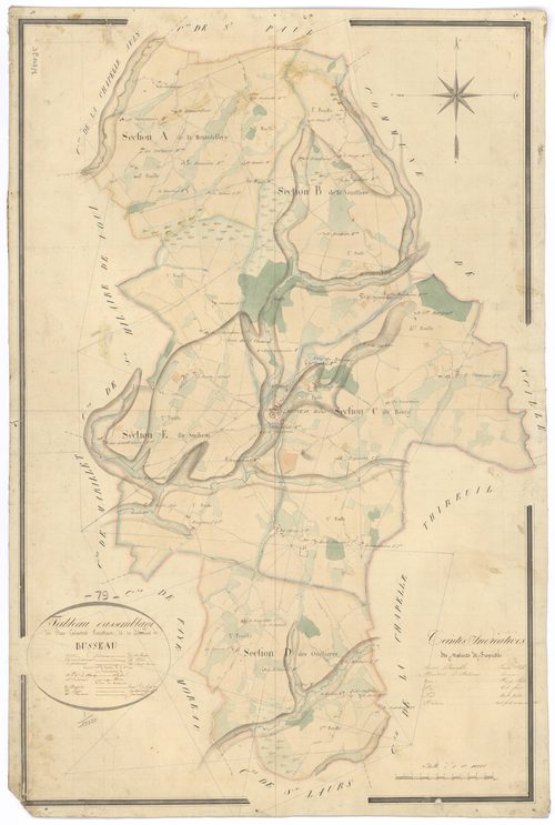 Le Busseau - FRAD079_CADASTRE_NAPOLEONIEN Tableau d'assemblage 