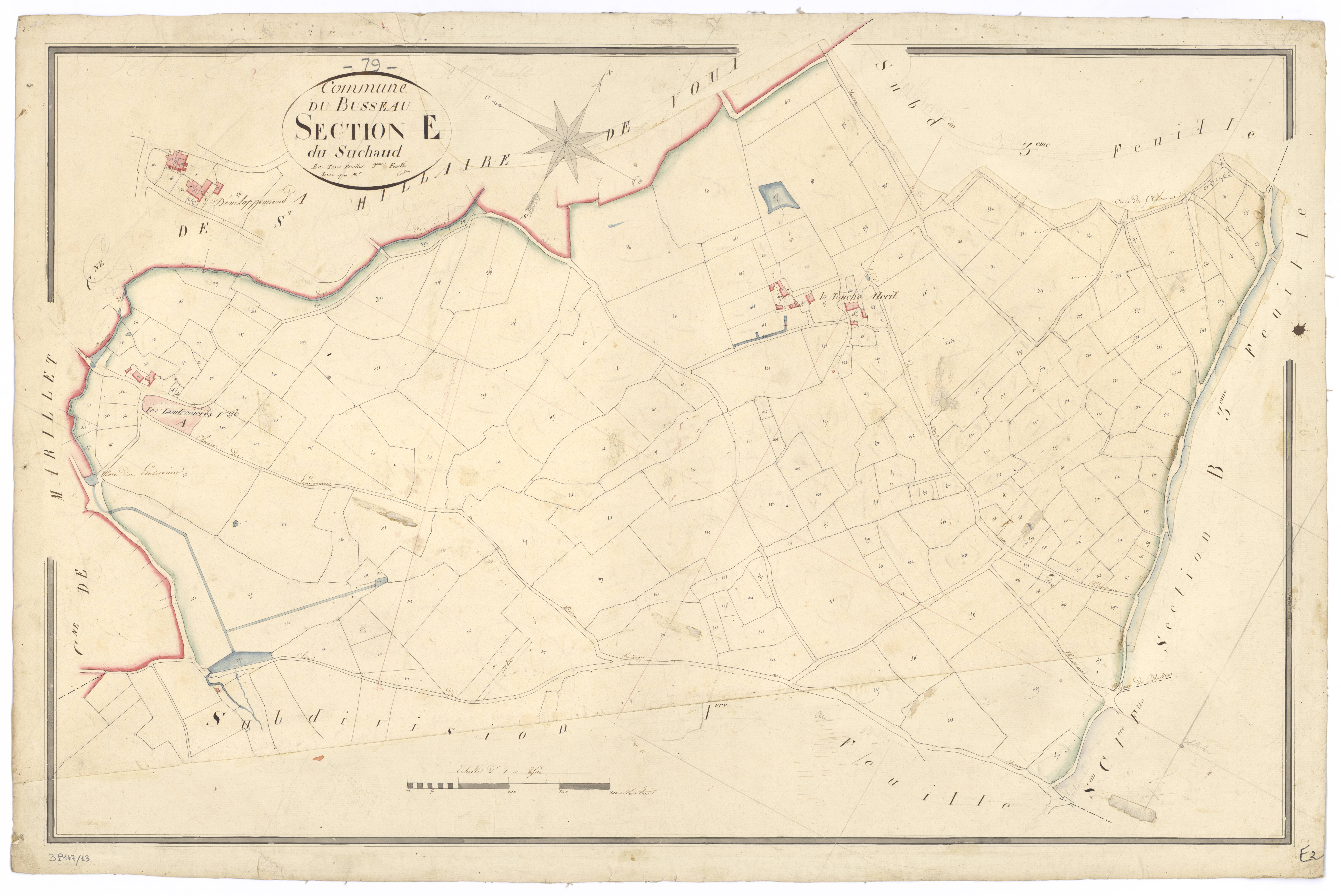 Le Busseau - FRAD079_CADASTRE_NAPOLEONIEN Section E2 dite du Suchaud 