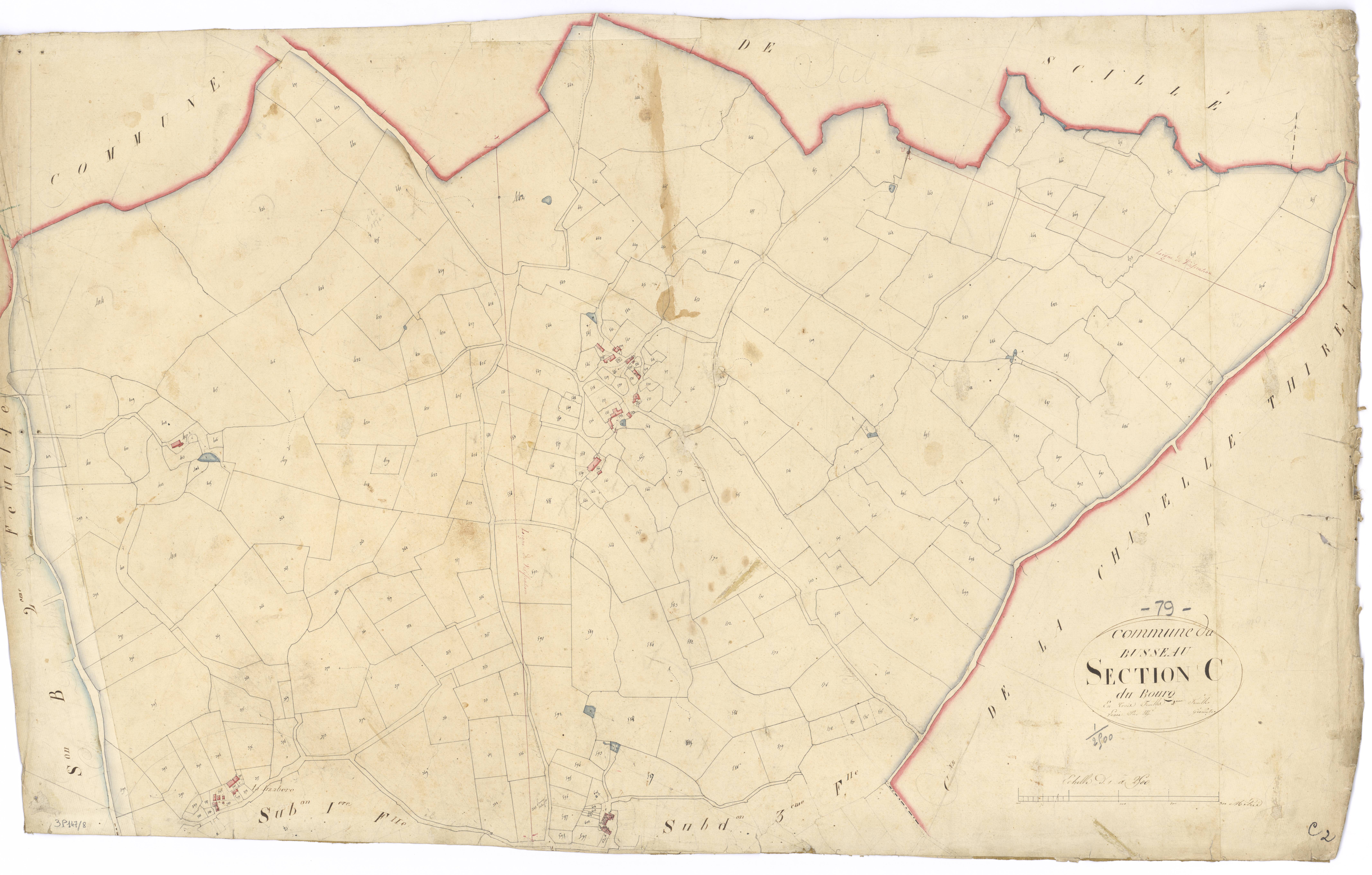 Le Busseau - FRAD079_CADASTRE_NAPOLEONIEN Section C2 dite du Bourg 