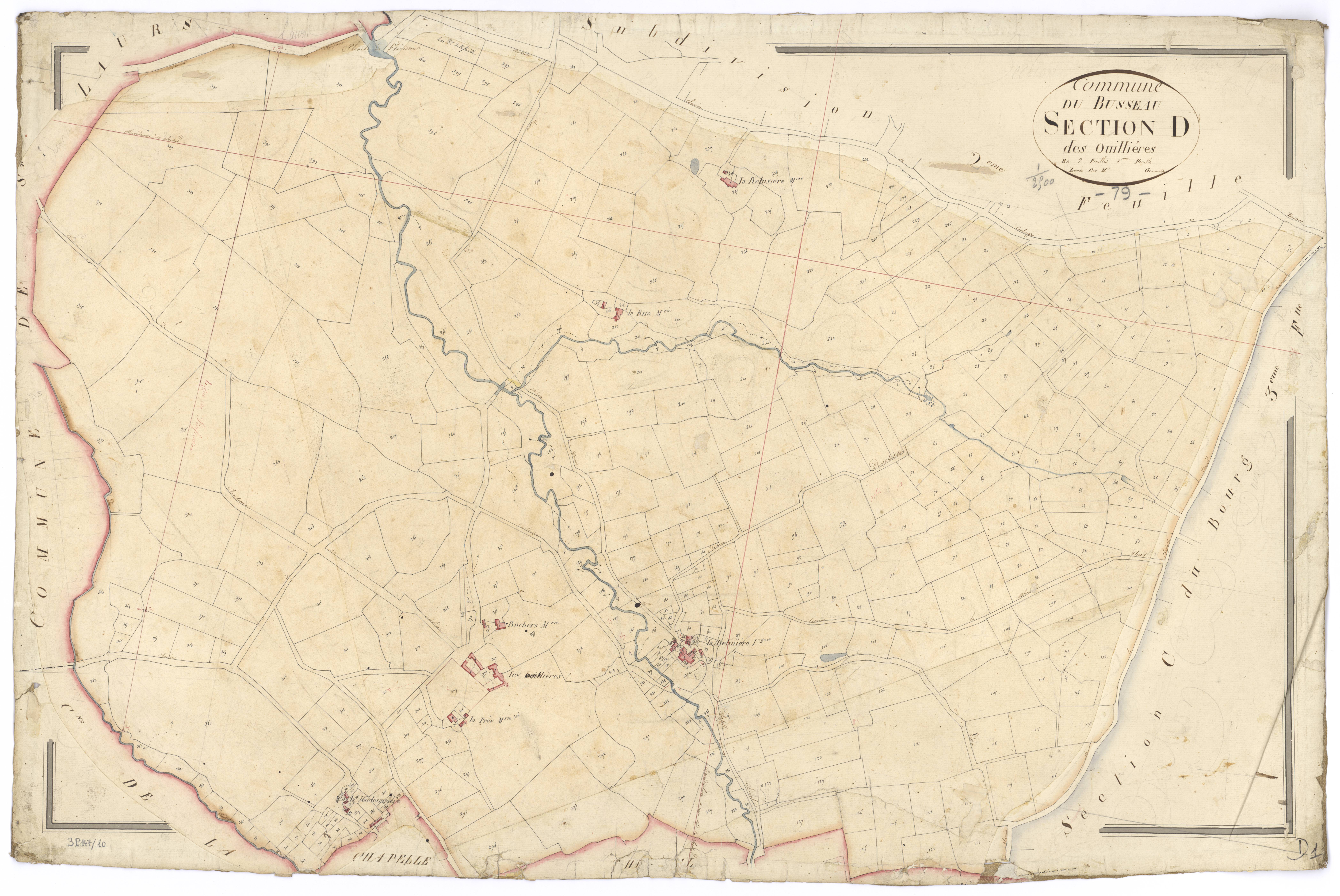 Le Busseau - FRAD079_CADASTRE_NAPOLEONIEN Section D1 dite des Ouilliéres 
