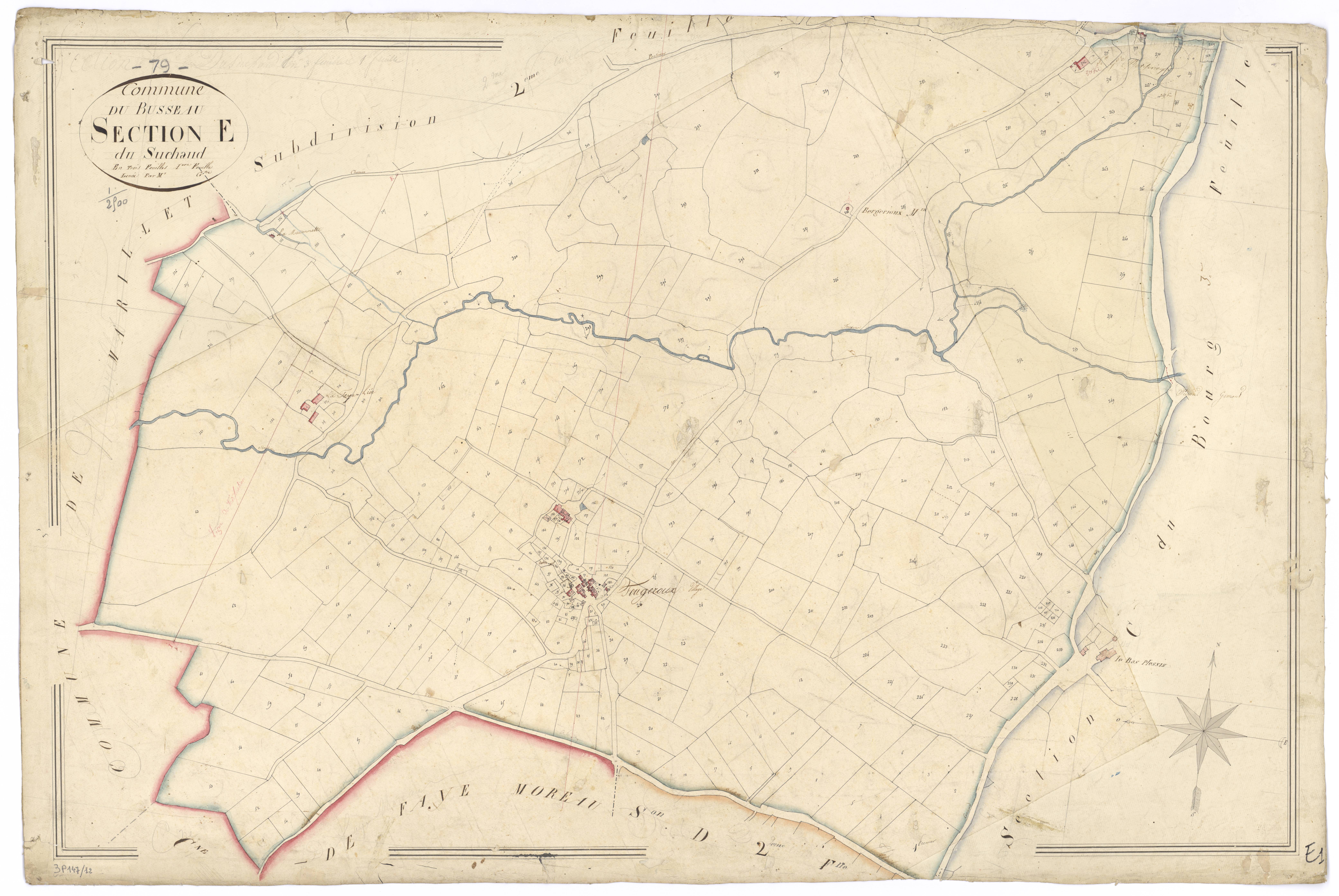 Le Busseau - FRAD079_CADASTRE_NAPOLEONIEN Section E1 dite du Suchaud 