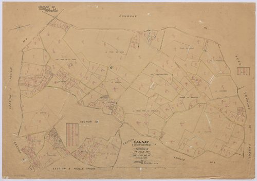 Caunay - FRAD079_CADASTRE_RECENT Section A (Feuille 1) 
