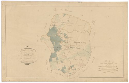 Caunay - FRAD079_CADASTRE_NAPOLEONIEN Tableau d'assemblage 