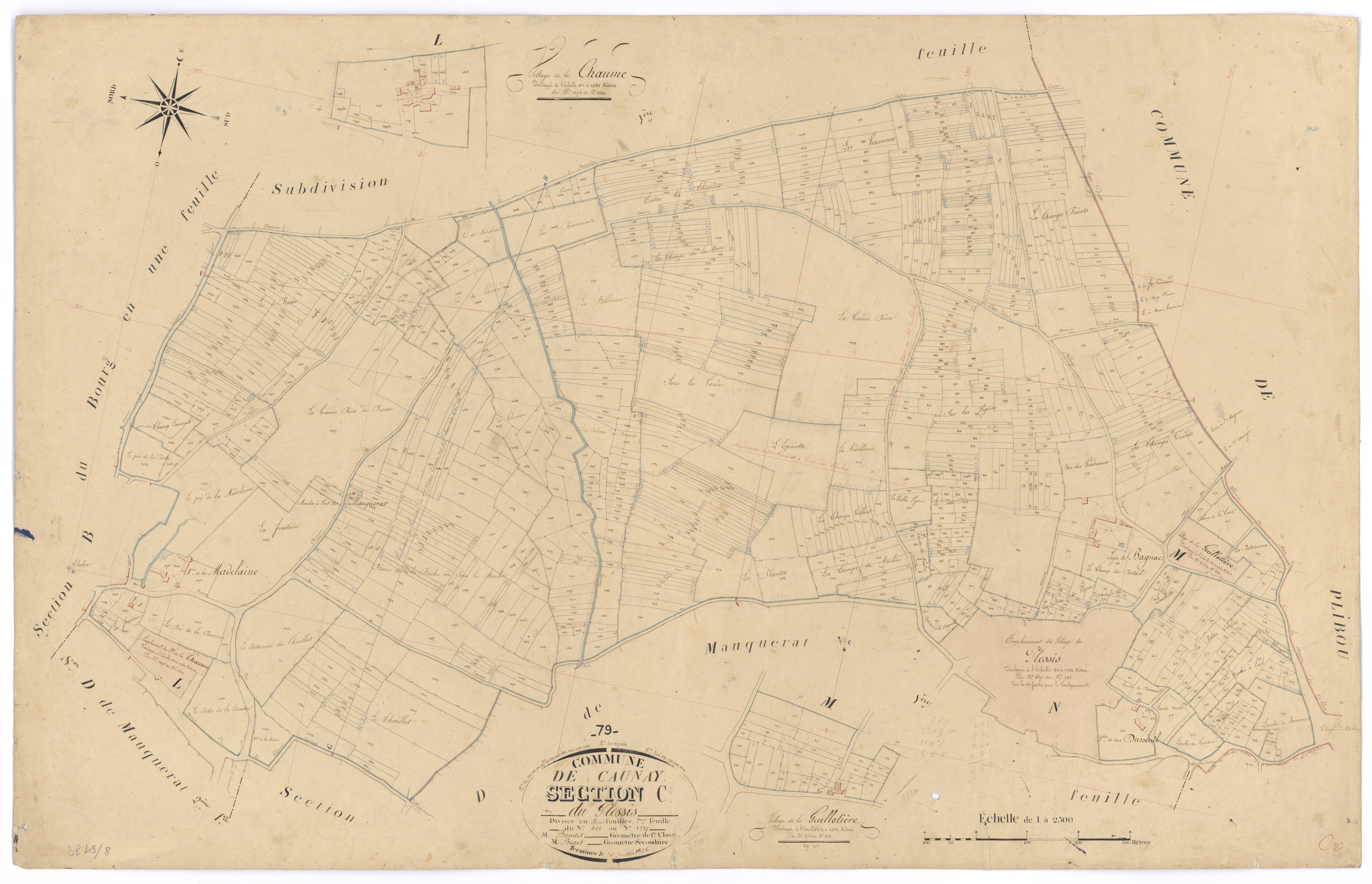Caunay - FRAD079_CADASTRE_NAPOLEONIEN Section C2 dite du Plessis 