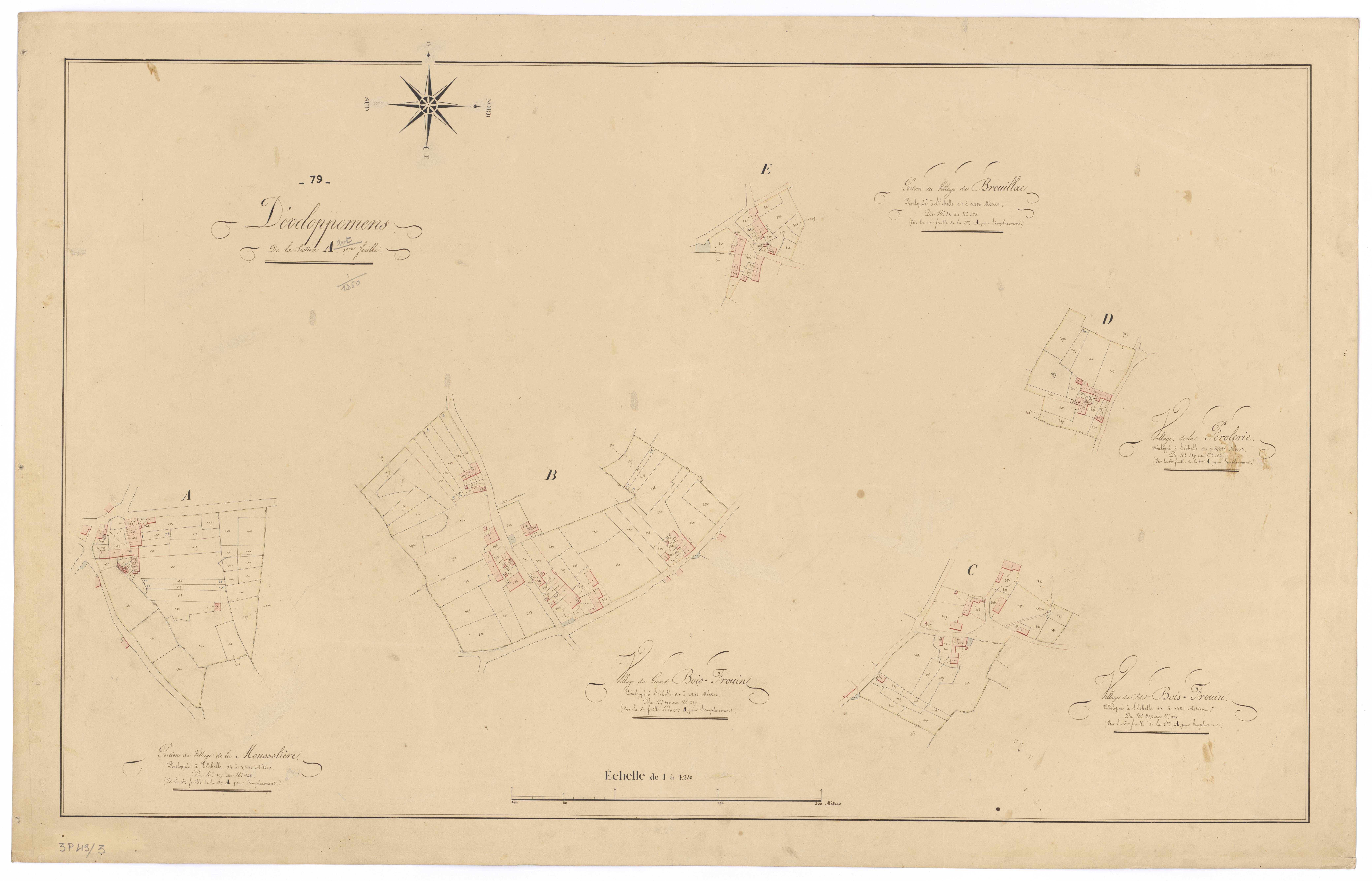 Caunay - FRAD079_CADASTRE_NAPOLEONIEN Developpement de la section A1 