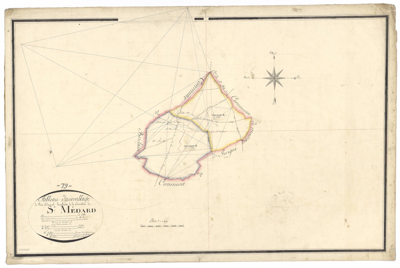 Celles-sur-Belle - FRAD079_CADASTRE_NAPOLEONIEN Tableau d'assemblage 