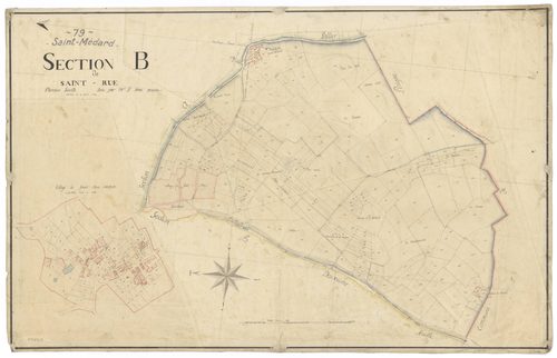 Celles-sur-Belle - FRAD079_CADASTRE_NAPOLEONIEN Section B1 dite de Saint- Rue 