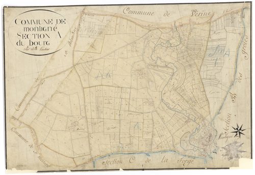 Celles-sur-Belle - FRAD079_CADASTRE_NAPOLEONIEN Section A dite du Bourg(minute) 