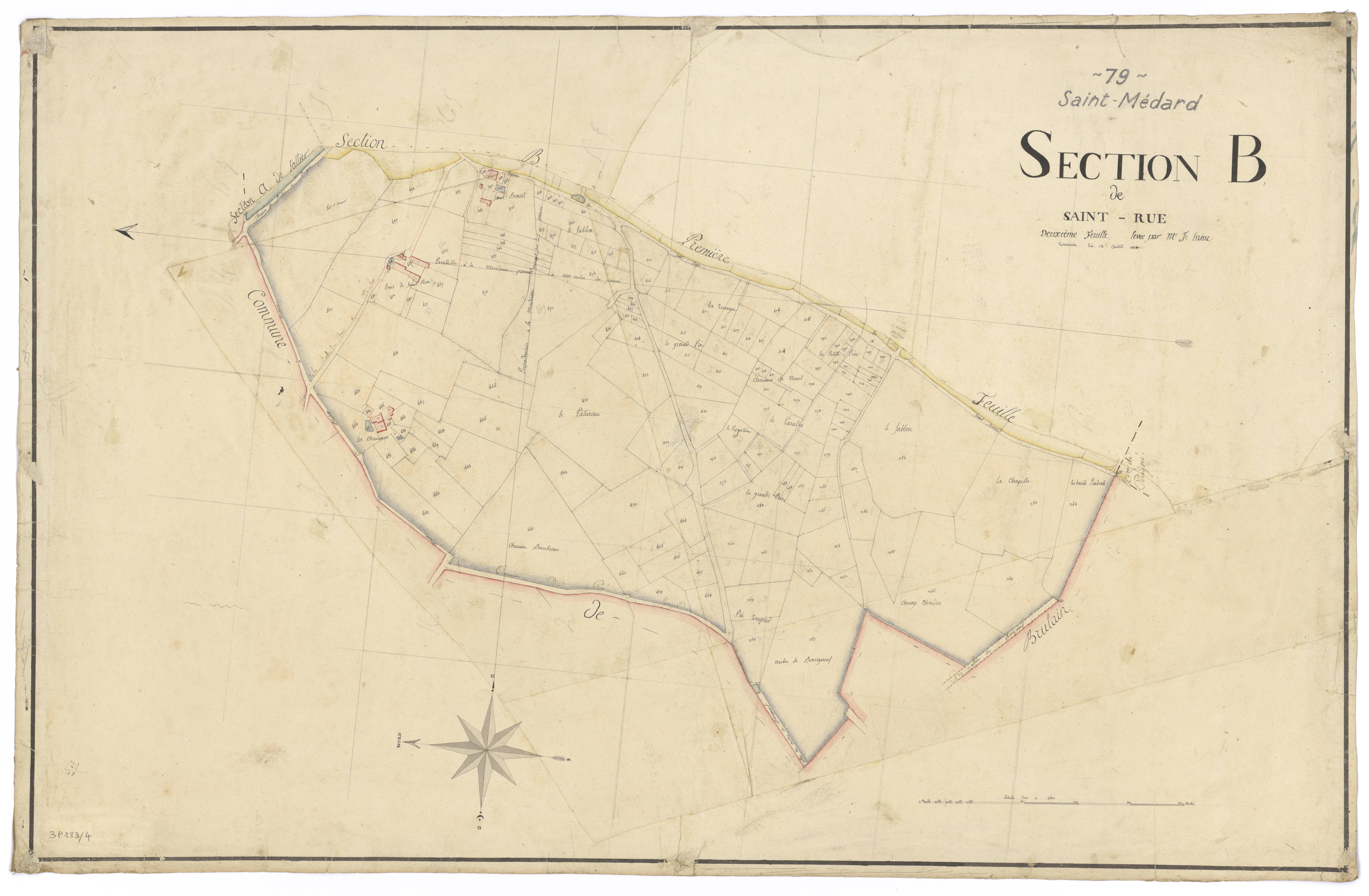 Celles-sur-Belle - FRAD079_CADASTRE_NAPOLEONIEN Section B2 dite de Saint- Rue