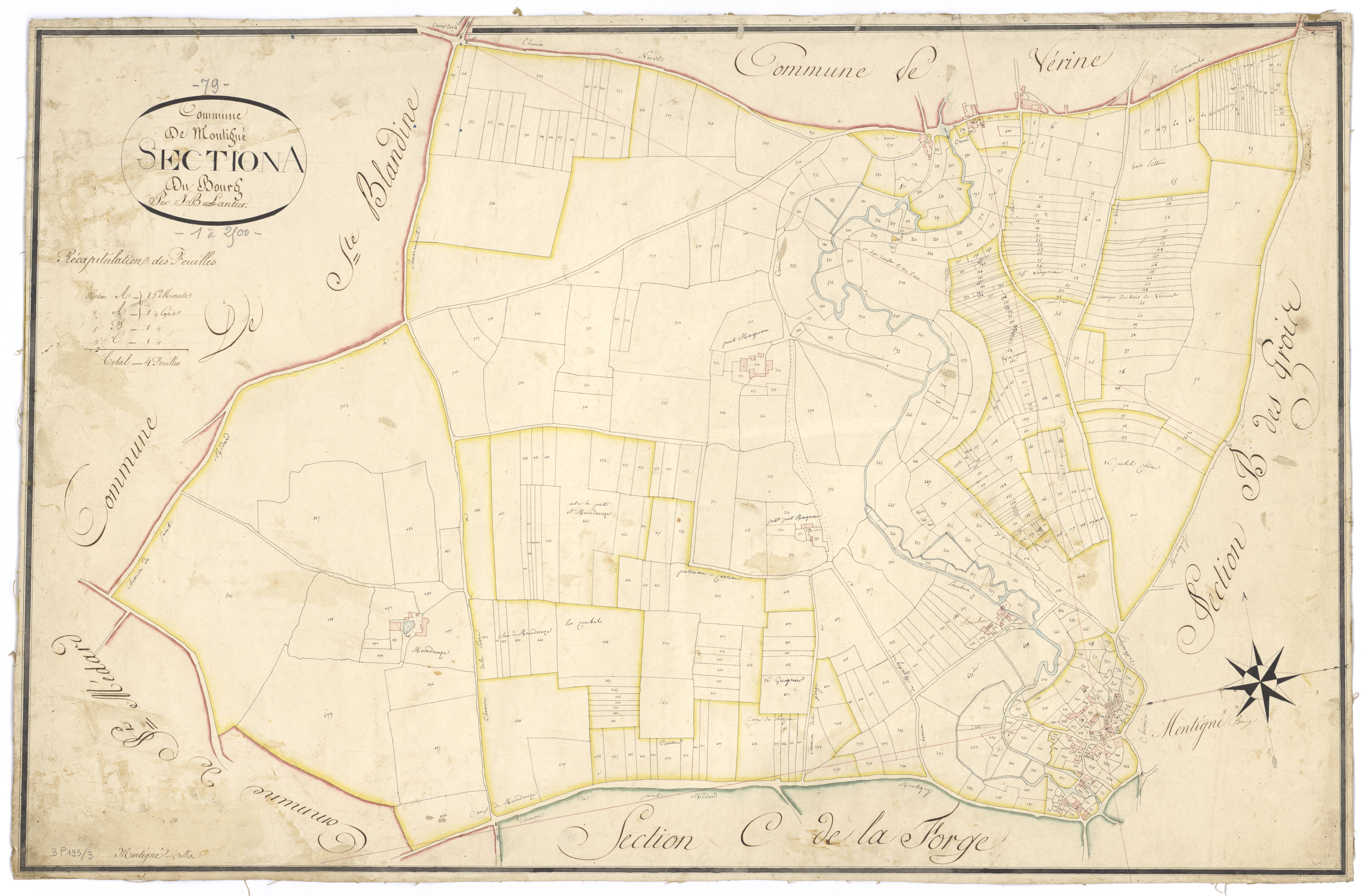 Celles-sur-Belle - FRAD079_CADASTRE_NAPOLEONIEN Section A,dite du Bourg (copie)